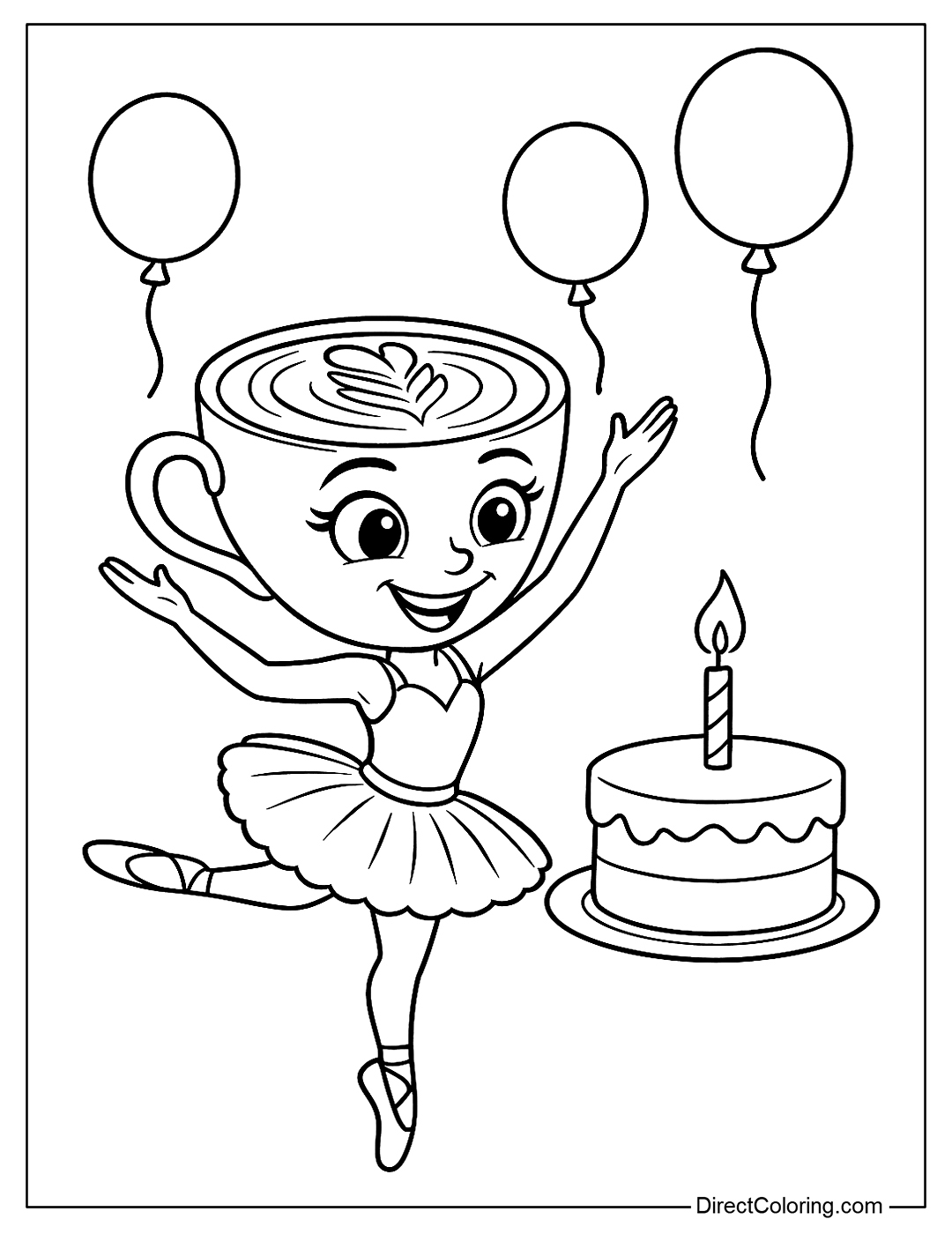 Ballerina Cappuccina Coloring Pages Free PDF To Download And Print