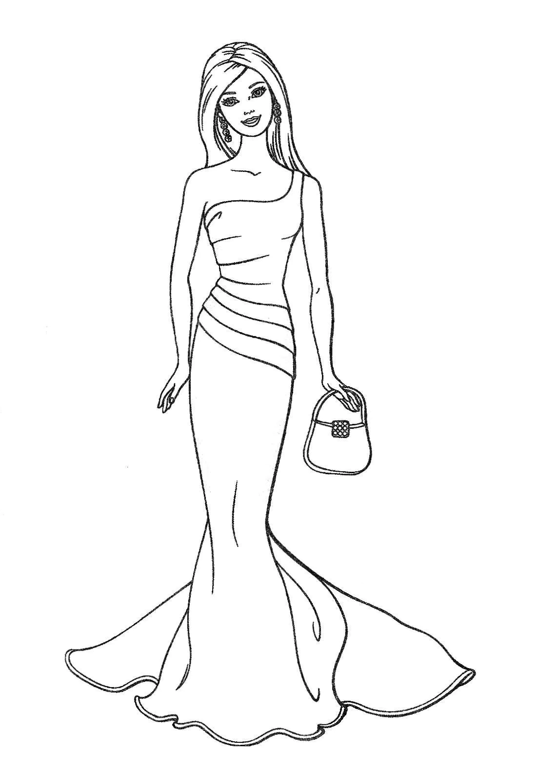 Barbie Coloring Page To Print Barbie Coloring Pages