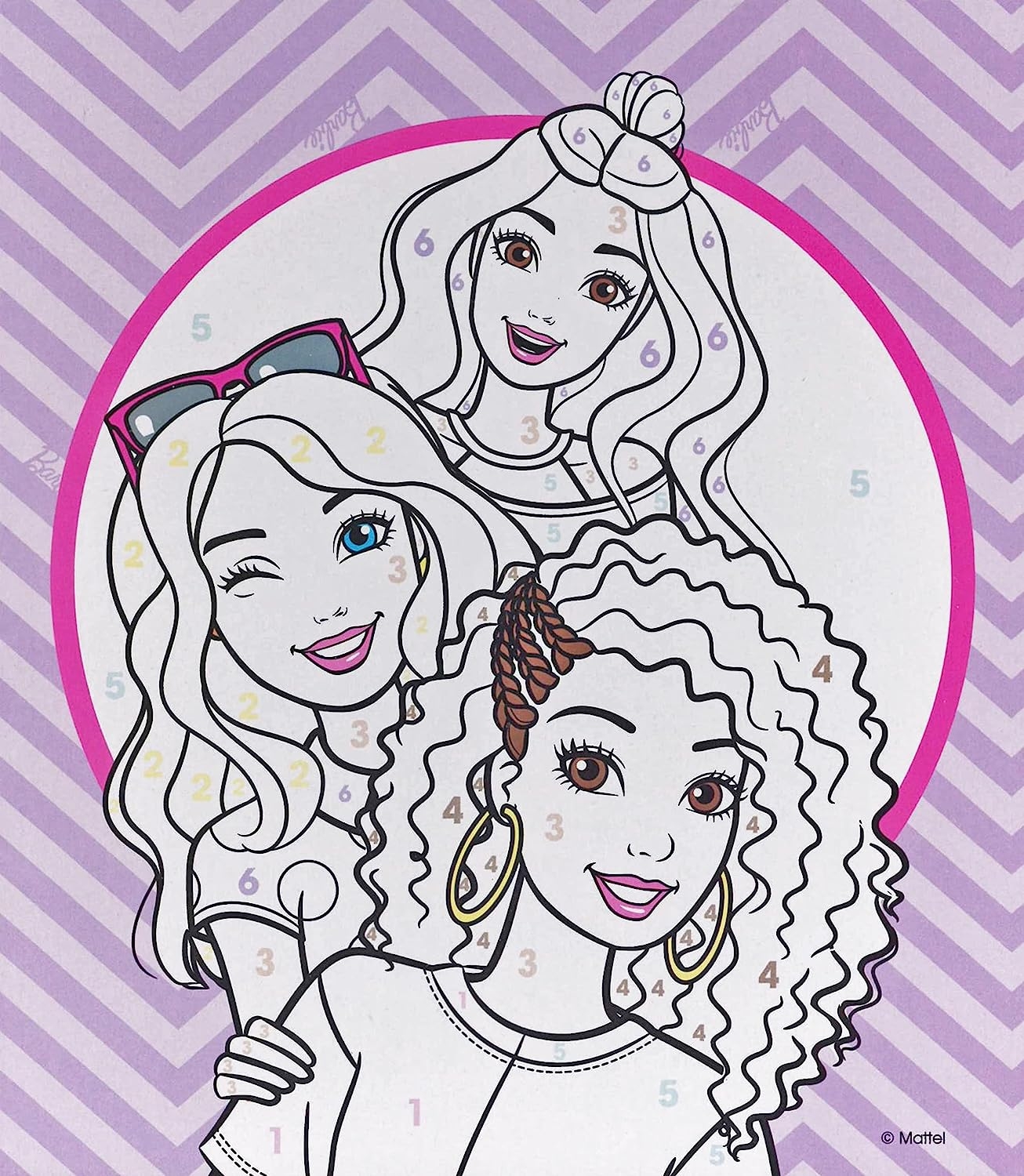 barbie color by number