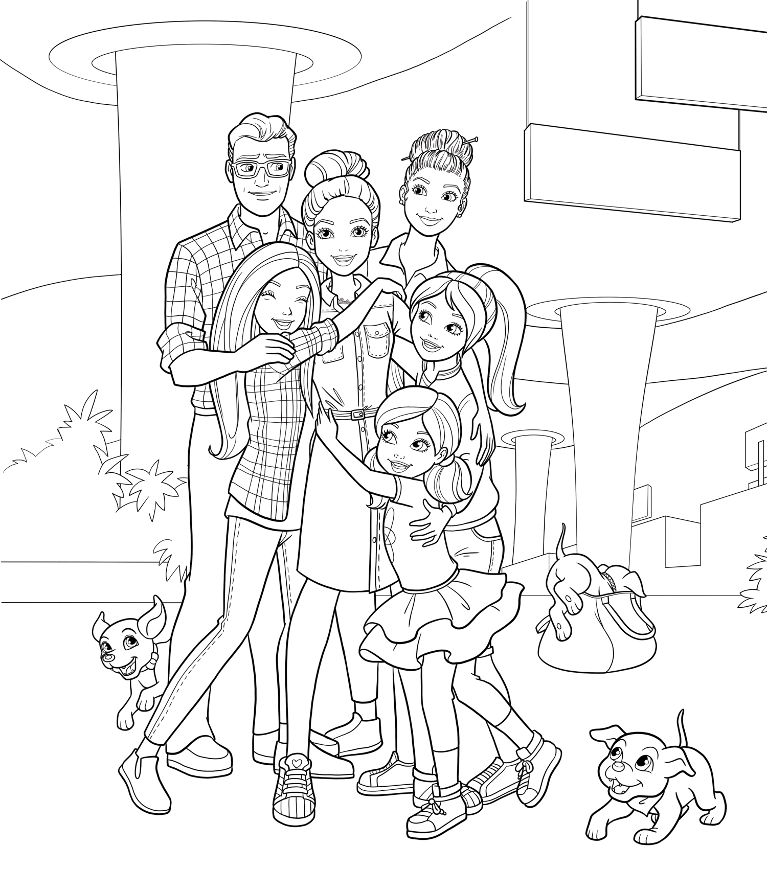 princess barbie coloring pages