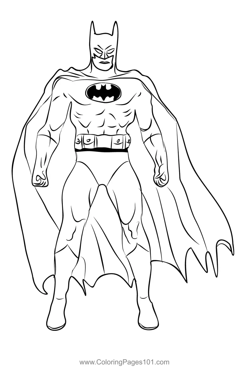 Batman 1 Coloring Page For Kids Free Batman Printable Coloring Pages Online For Kids ColoringPages101 Coloring Pages For Kids