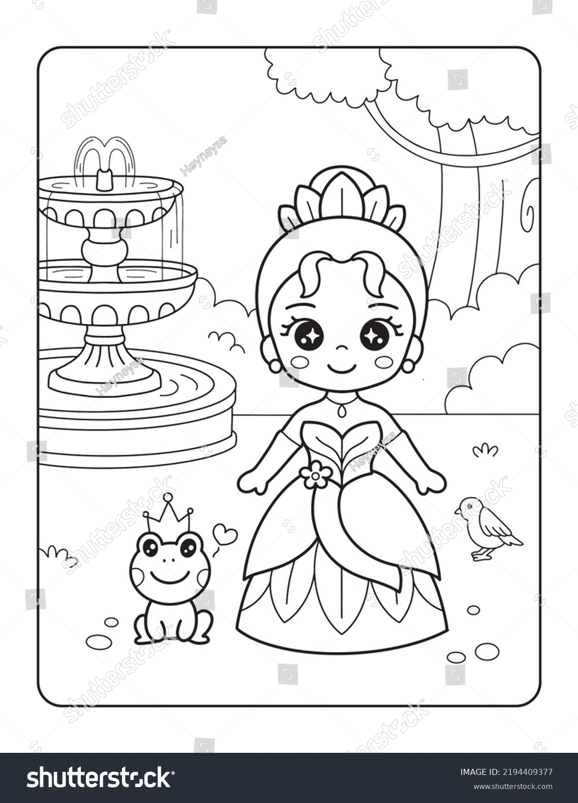 Beautiful Princess Frog Printable Coloring Page Stock Vector Royalty Free 2194409377 Shutterstock Beautiful Princess Frog Printable Coloring Page Stock Vector Royalty Free 2194409377 Shutterstock