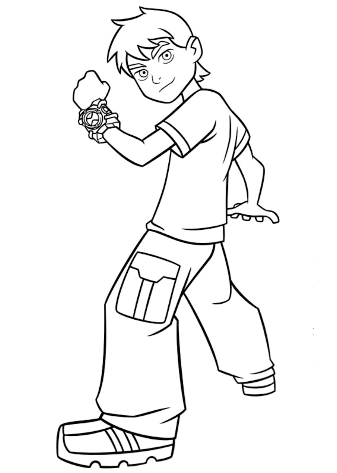 Ben 10 Coloring Page To Print Ben 10 Coloring Pages