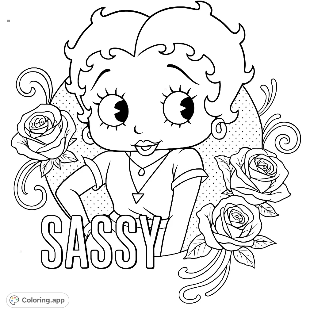 Betty Boop Coloring Pages Coloring app