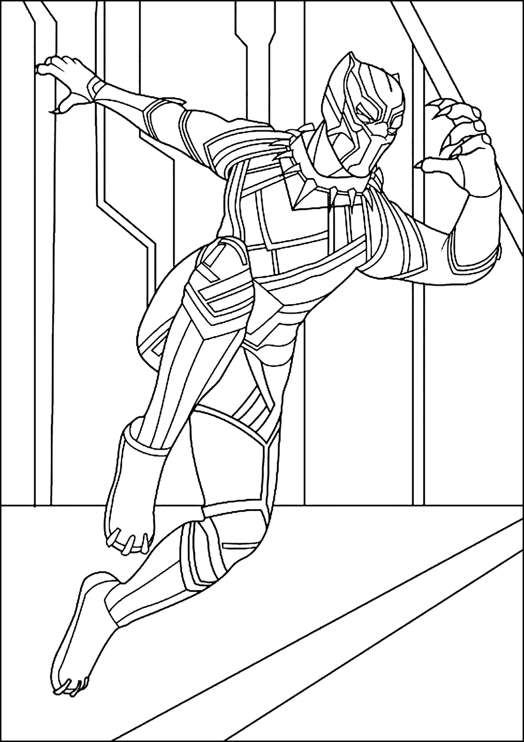 black panther coloring pages