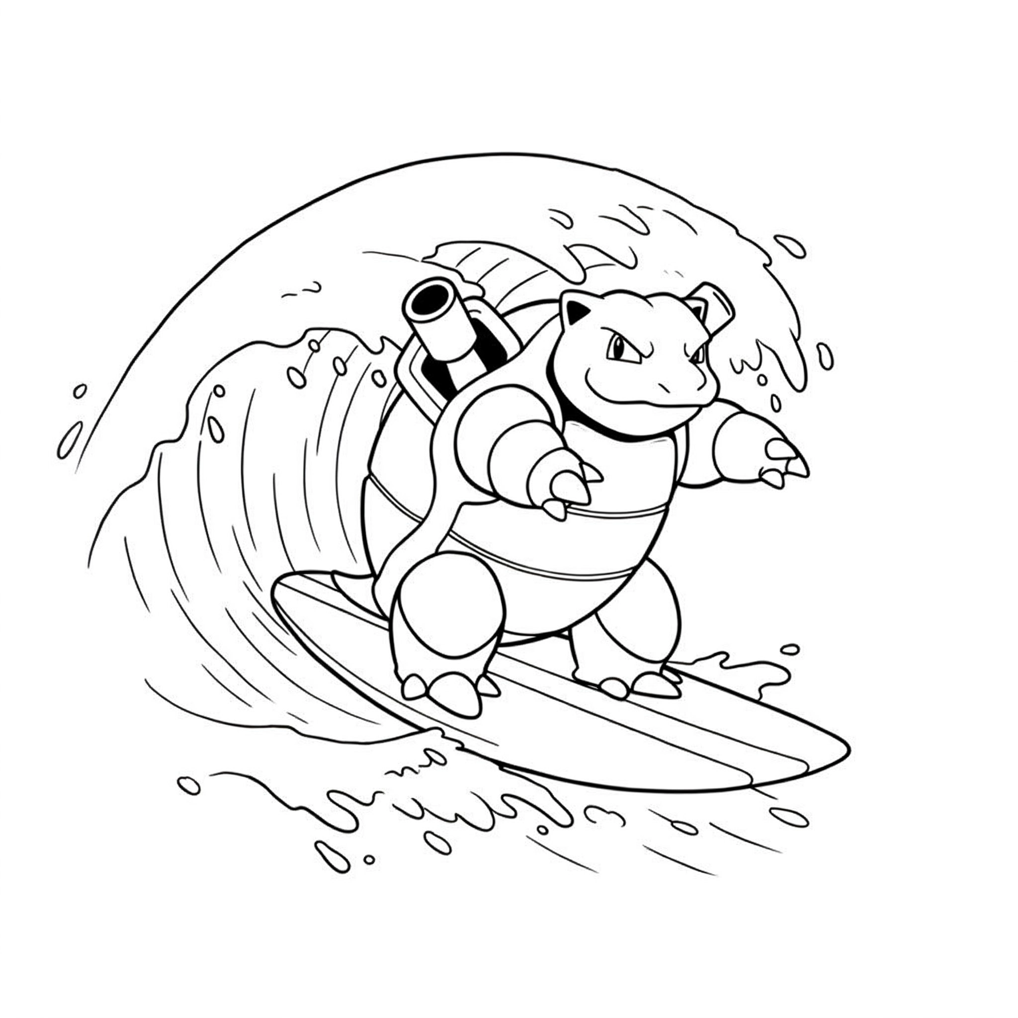 Blastoise Coloring Pages