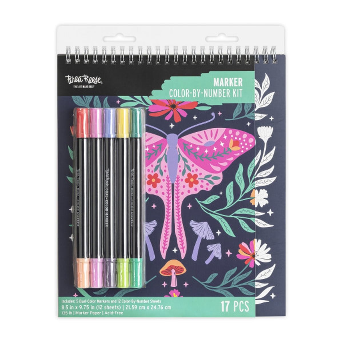 Brea Reese 17 Piece Mystical Scenes Color by Number Marker Pad Kit 1 Each Delivery Or Pickup Near Me Instacart
