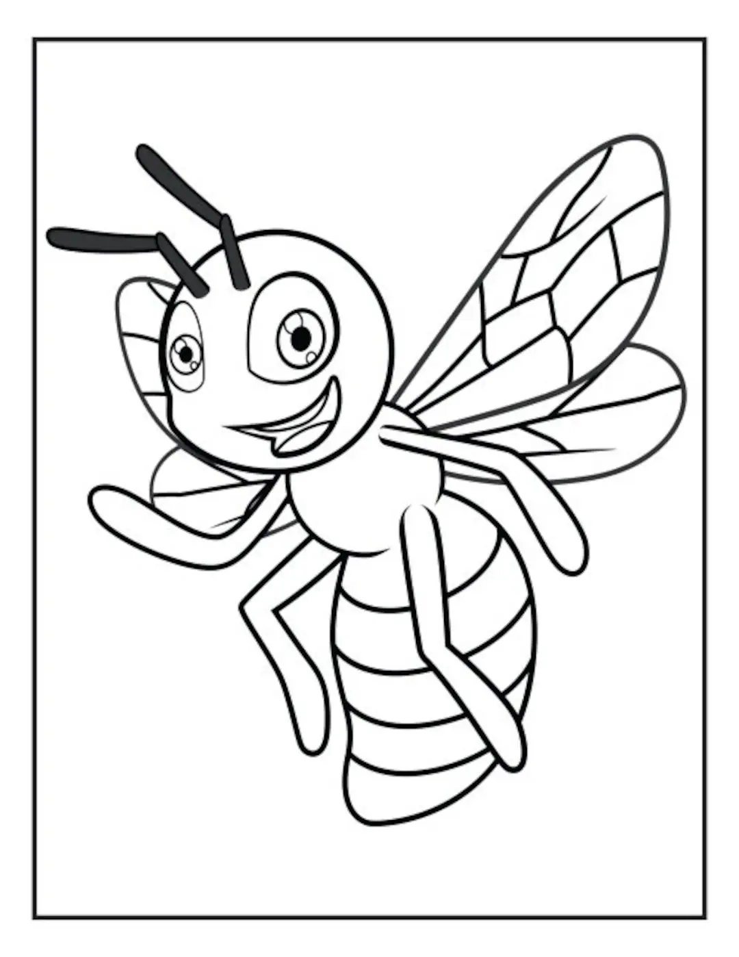 Bumble Bee Coloring Page Etsy Bumble Bee Coloring Page Etsy