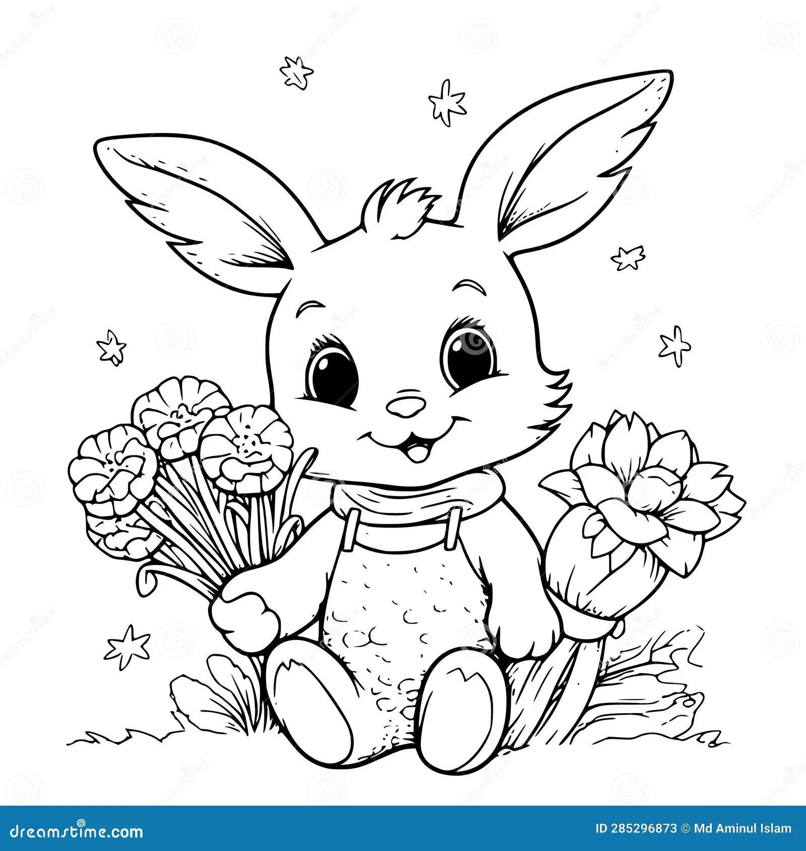 bunny rabbit coloring sheets