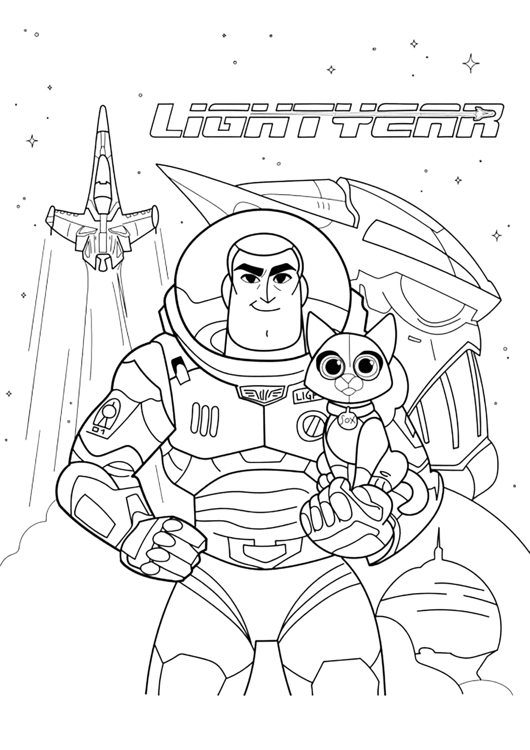 Buzz Lightyear And Sox Coloring Page Lightyear Coloring Pages Buzz Lightyear And Sox Coloring Page Lightyear Coloring Pages