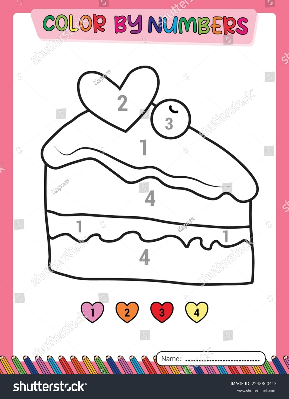 color by number valentine's day color by number valentine's day