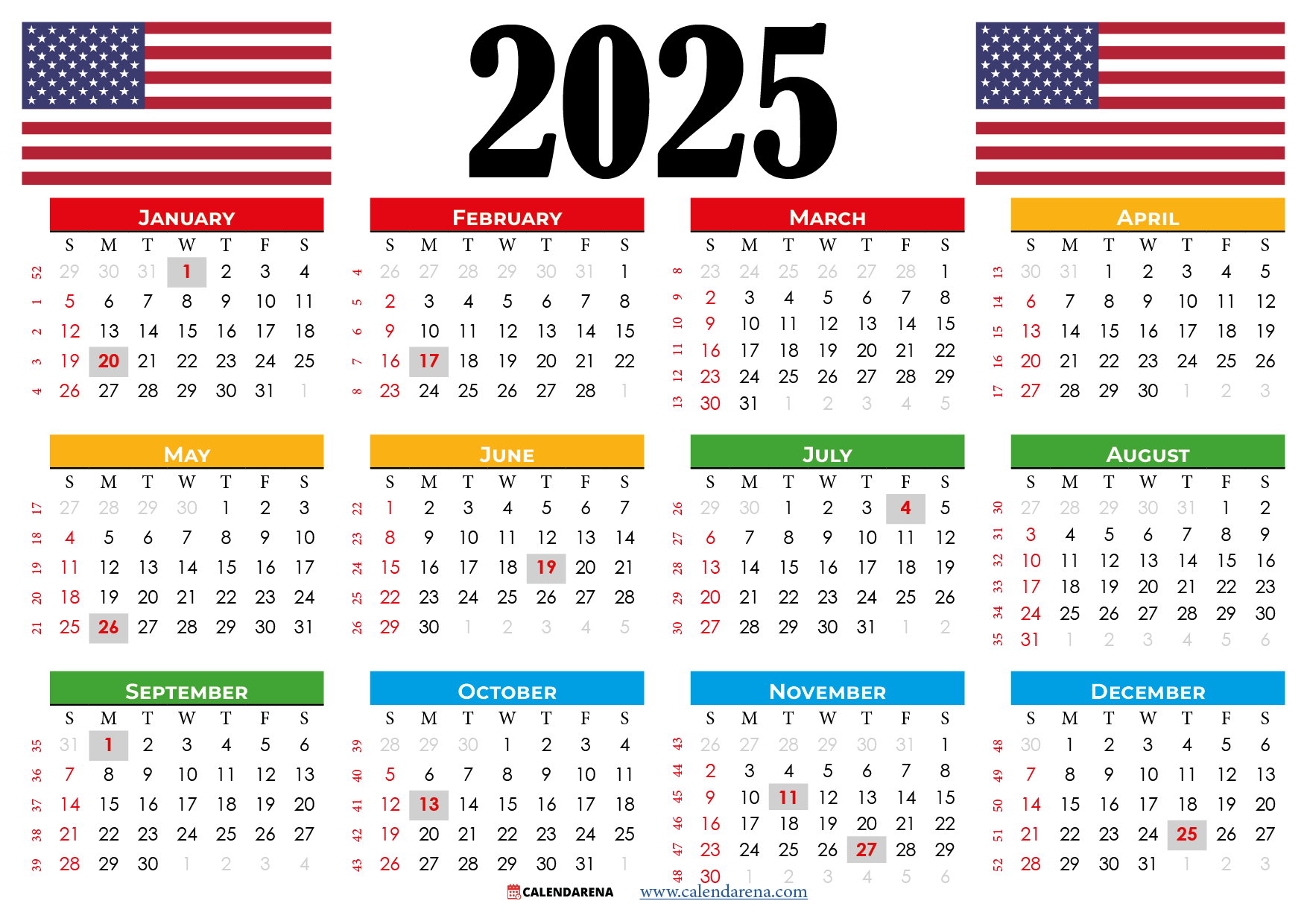 Calendario De Feriados Federales En EE UU Para 2025 Fechas Clave Y Qu Significan El Lider USA