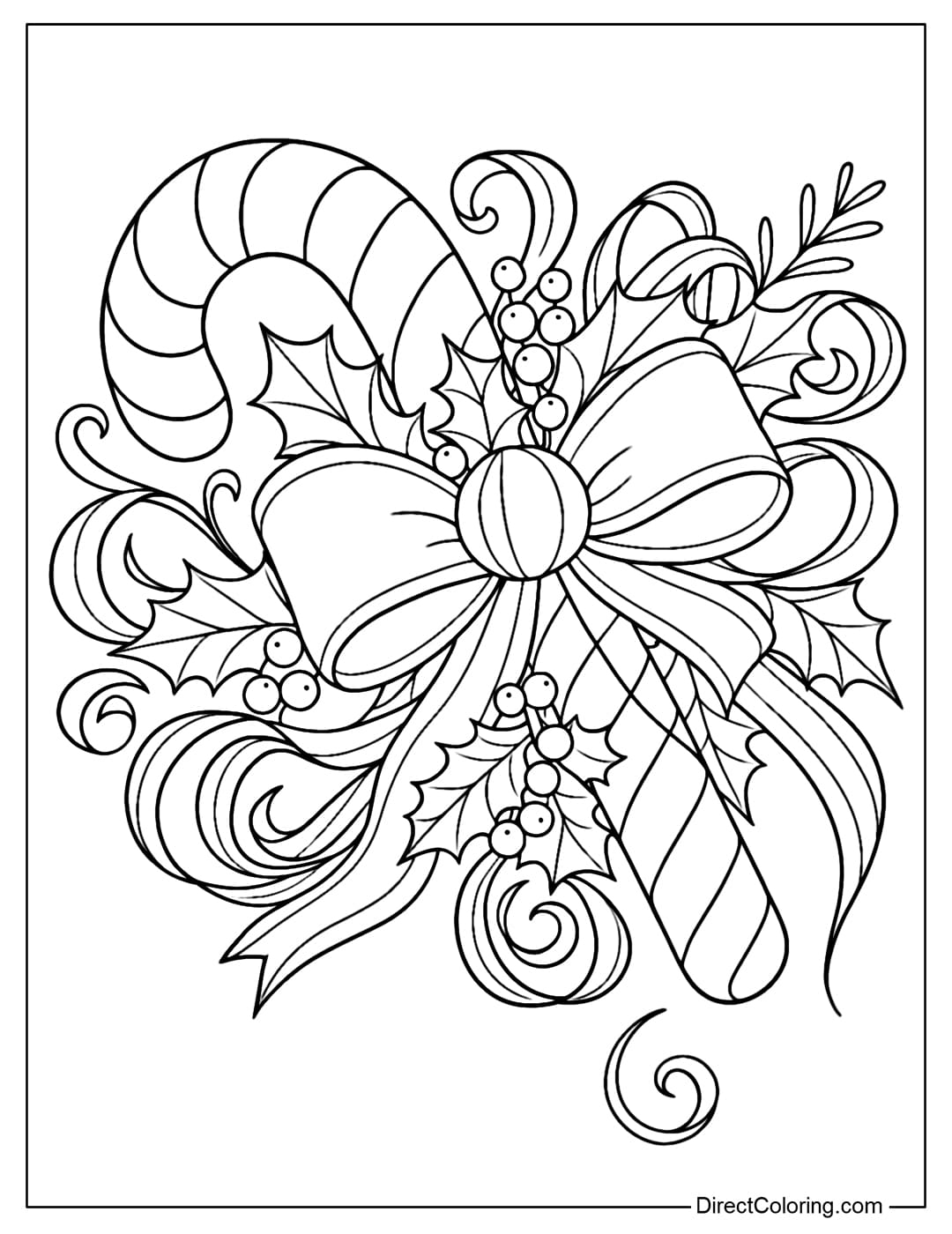 Candy Cane Coloring Pages Free PDF To Download And Print Candy Cane Coloring Pages Free PDF To Download And Print