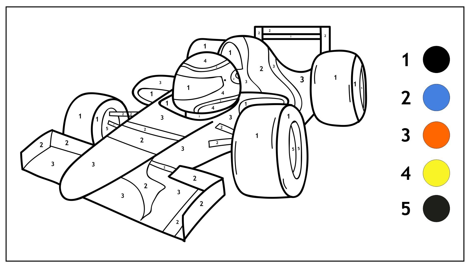 Car Color By Number 11 Free PDF Printables Printablee Car Color By Number 11 Free PDF Printables Printablee
