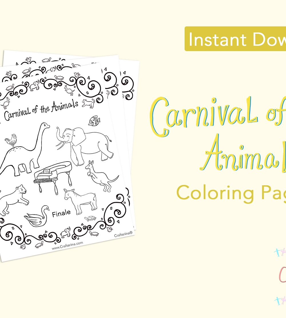 Carnival Of The Animals Coloring Pages Crafterina