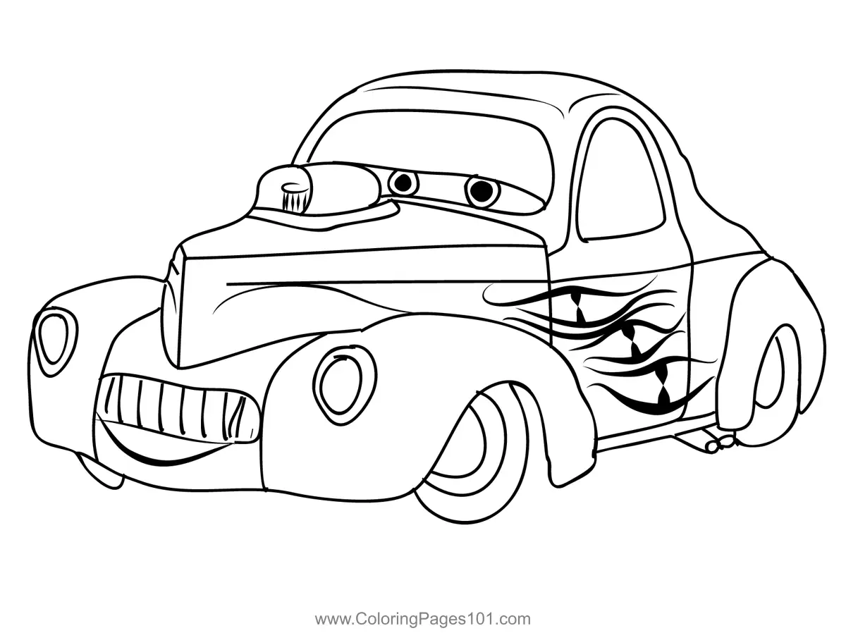 Cars Disney 2 Coloring Page For Kids Free Cars Printable Coloring Pages Online For Kids ColoringPages101 Coloring Pages For Kids