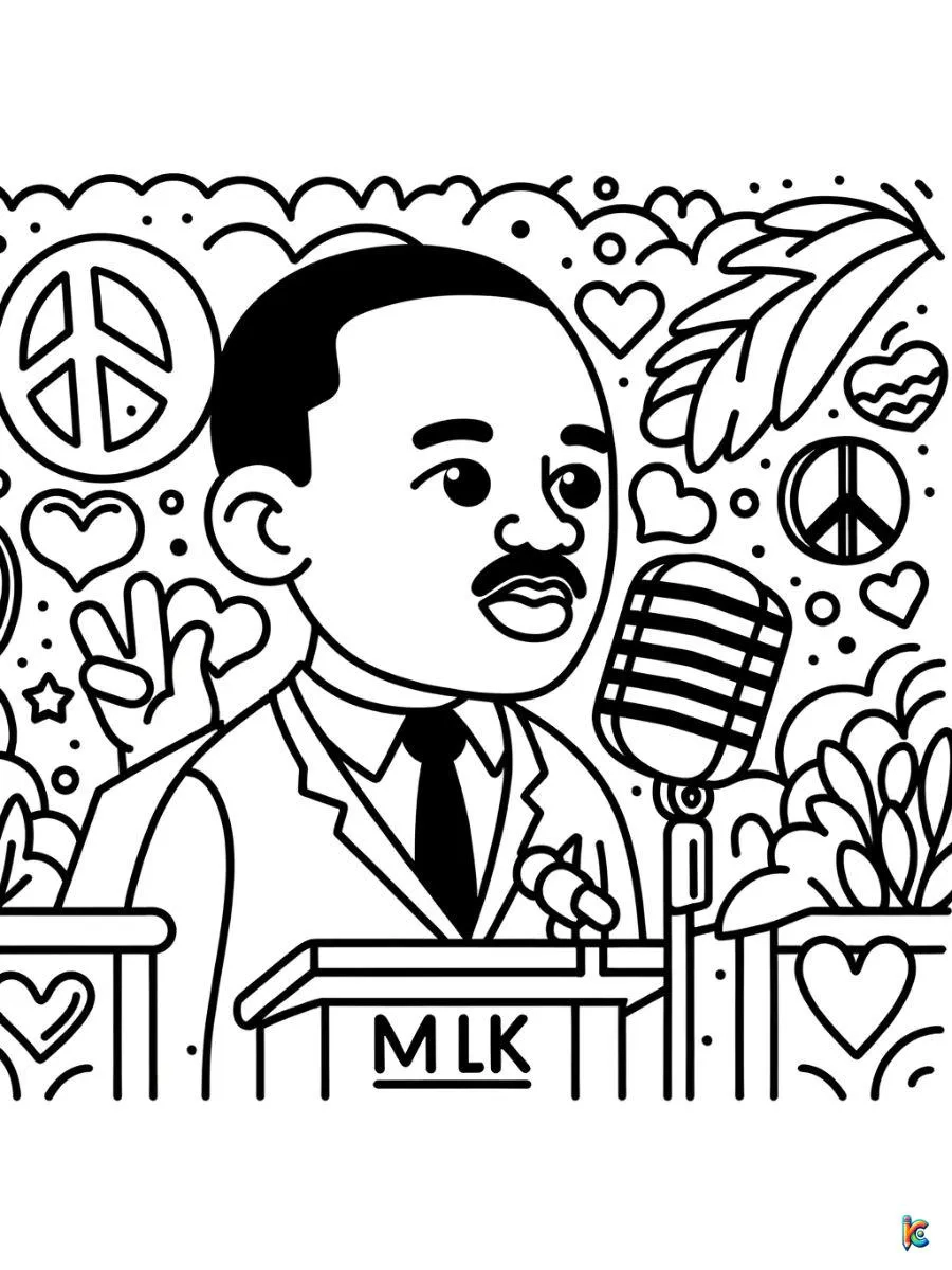 martin luther king coloring page martin luther king coloring page