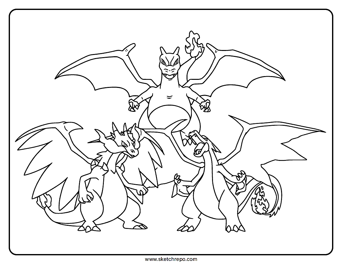 Charizard Mega Evolution Coloring Page Sketch Repo Charizard Mega Evolution Coloring Page Sketch Repo