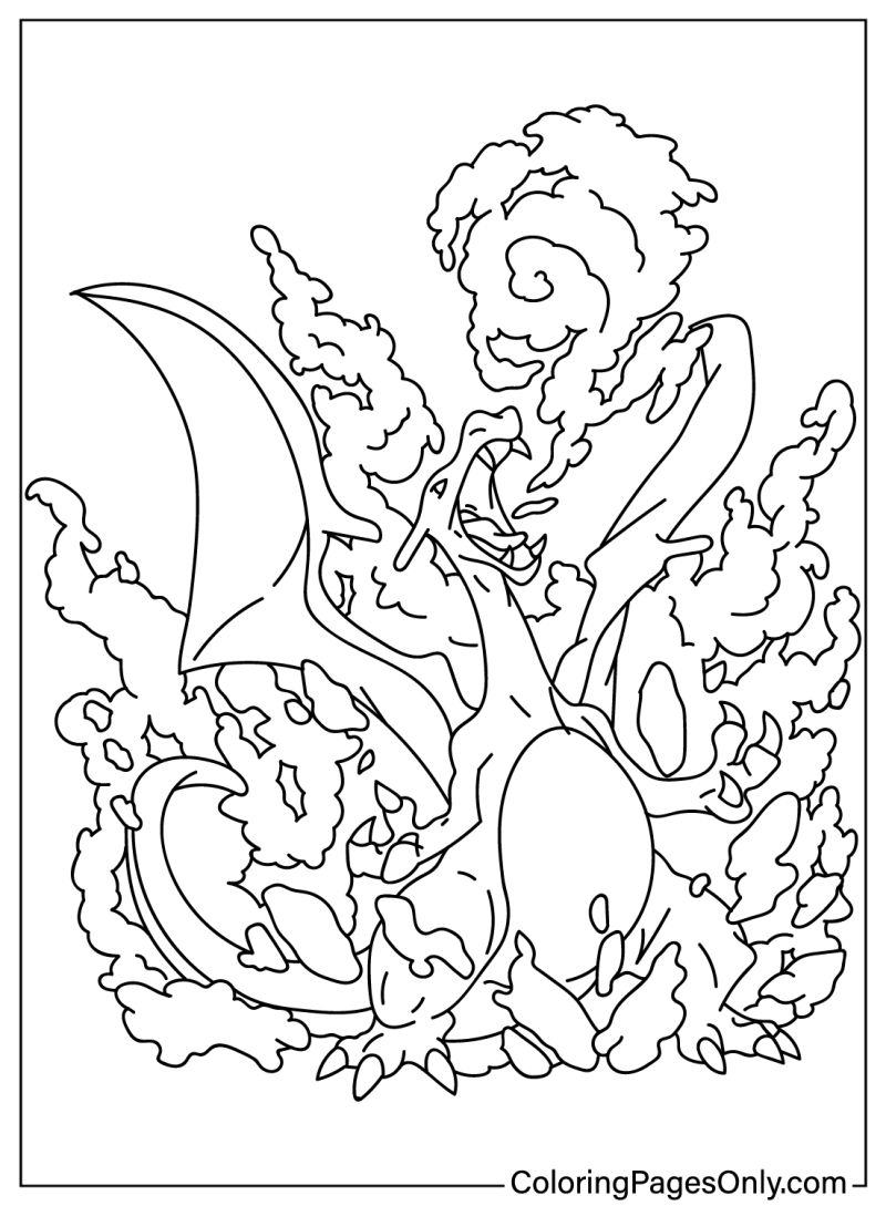 Charizard pokemon coloringpagesonly coloringpages coloringpage coloringbook art fanart sketch sketchbook drawing draw coloring usa trend trends trending trendingpost kids Coloring Pages Only