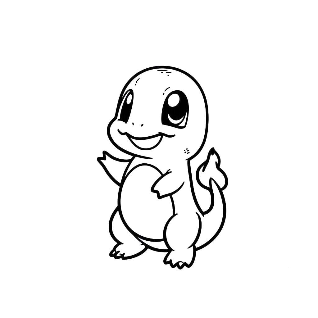 charmander coloring pages pokemon