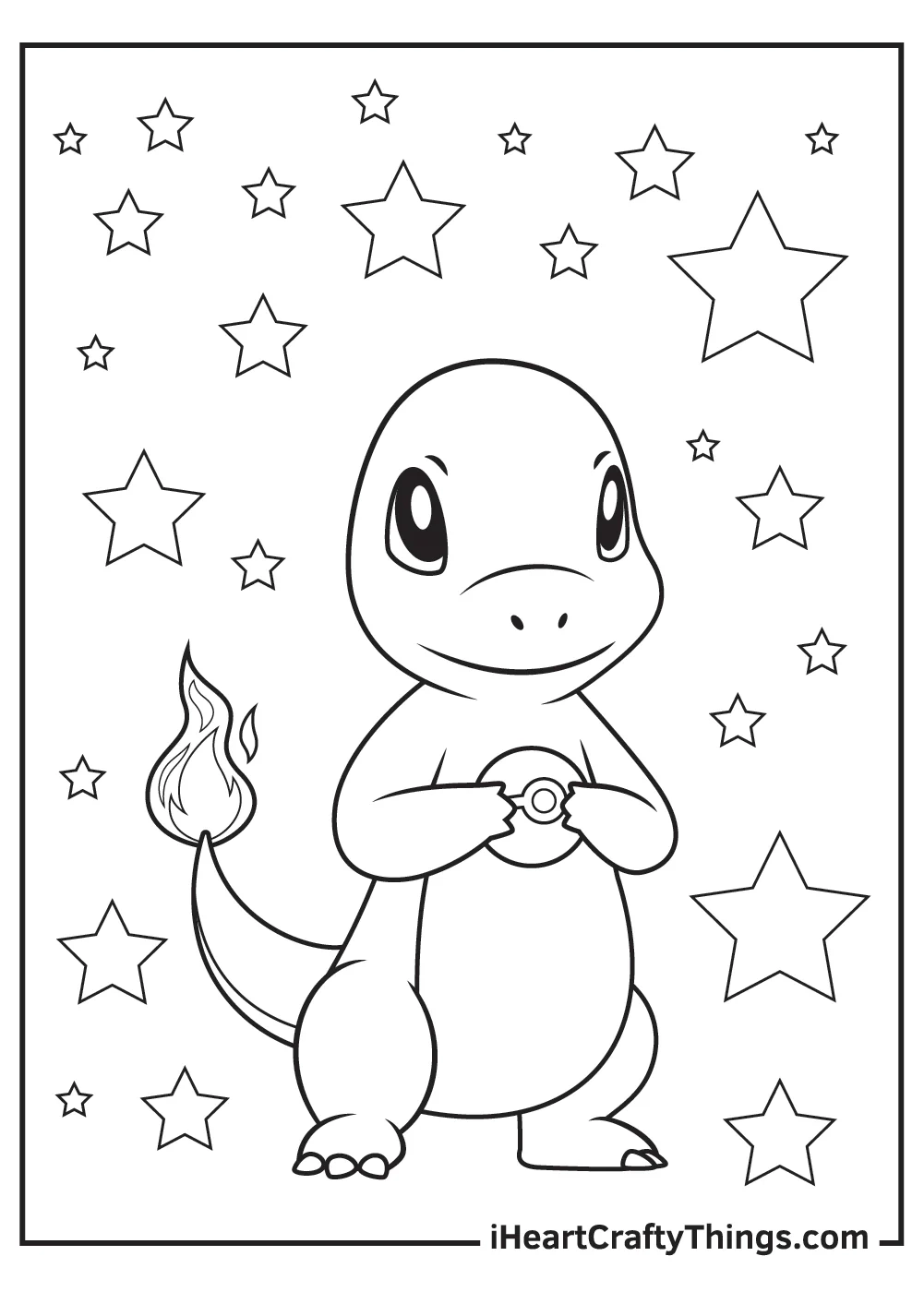 Charmander Coloring Book 21 Pages I Heart Crafty Things