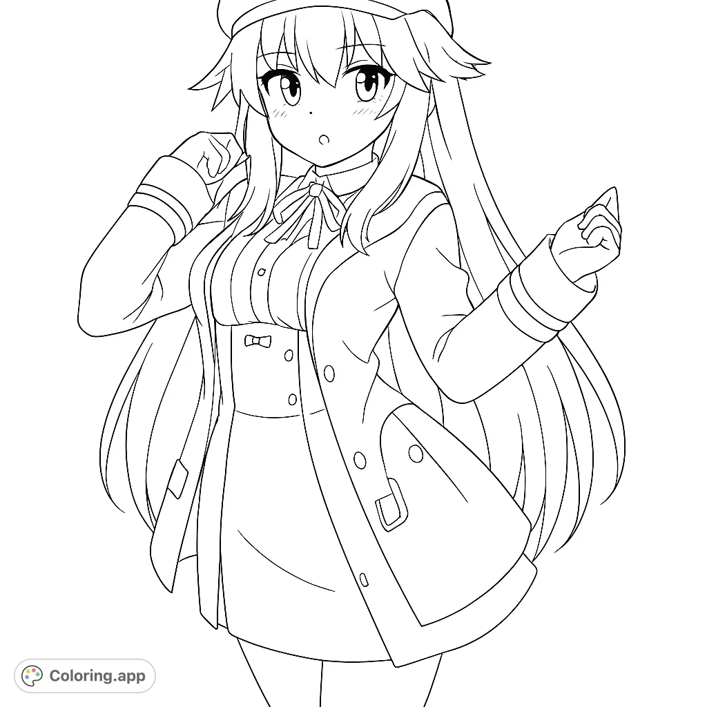 Charming Anime Character Coloring app