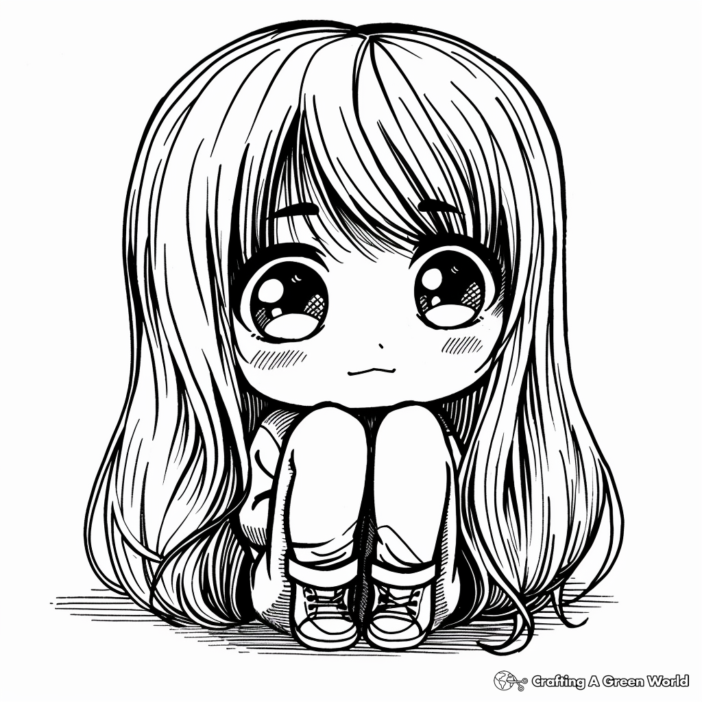 Chibi Coloring Pages Free Printable 