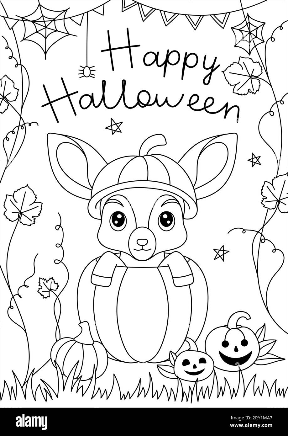 Children s Halloween Coloring Book Cute Animal In A Pumpkin Vector Illustration Halloween Stock Vector Image Art Alamy Children s Halloween Coloring Book Cute Animal In A Pumpkin Vector Illustration Halloween Stock Vector Image Art Alamy