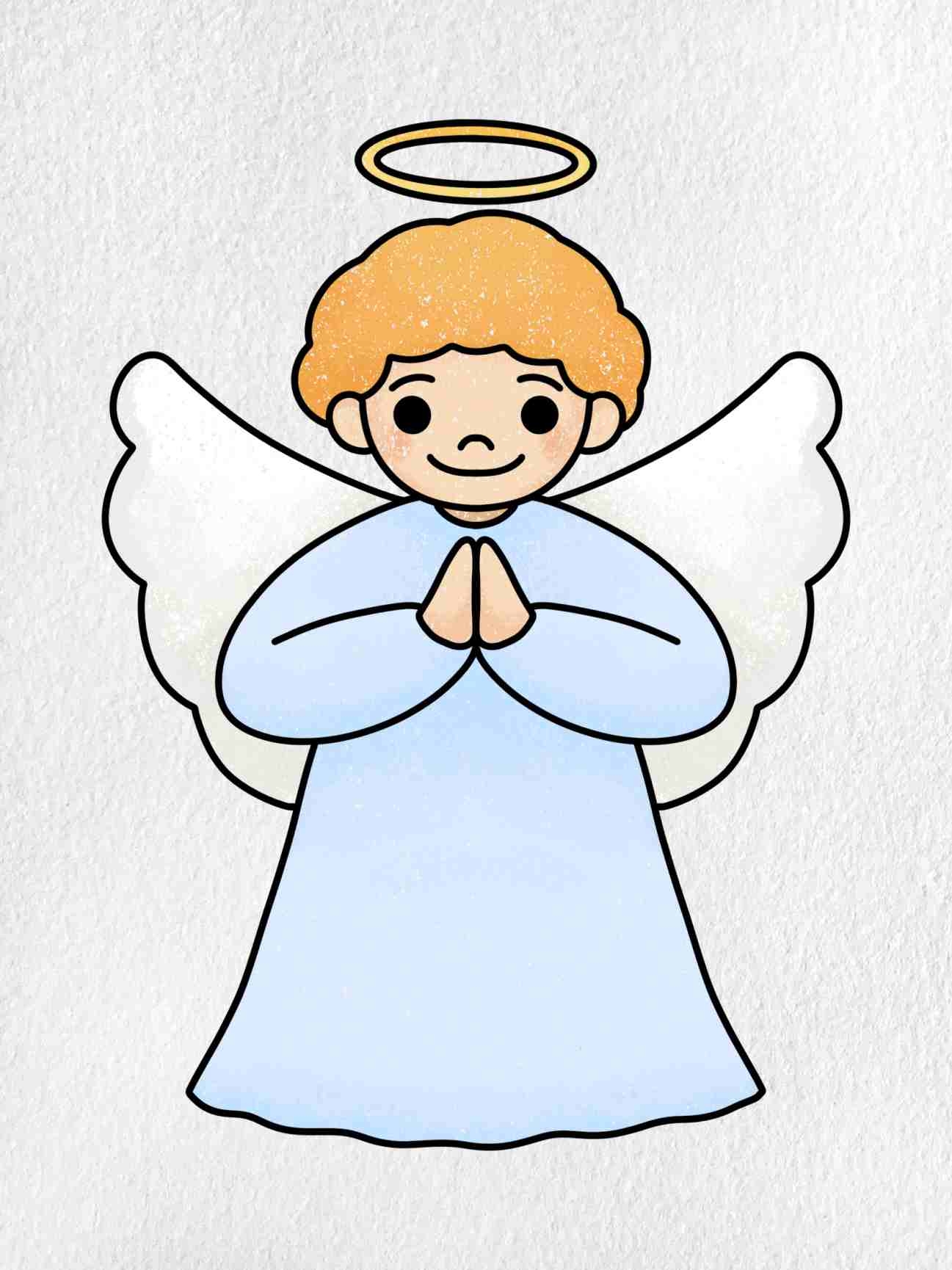 Christmas Angel Drawing easy HelloArtsy