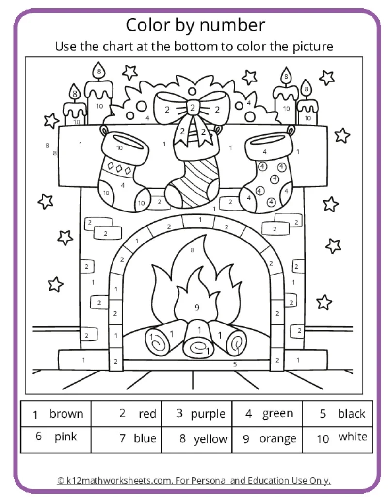 coloring pages by number