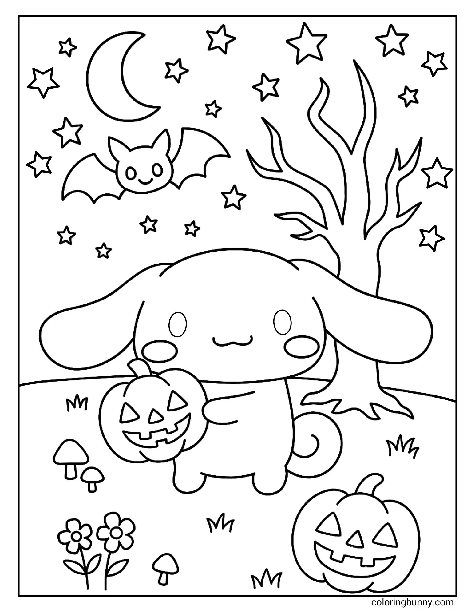 cinnamon roll coloring page
