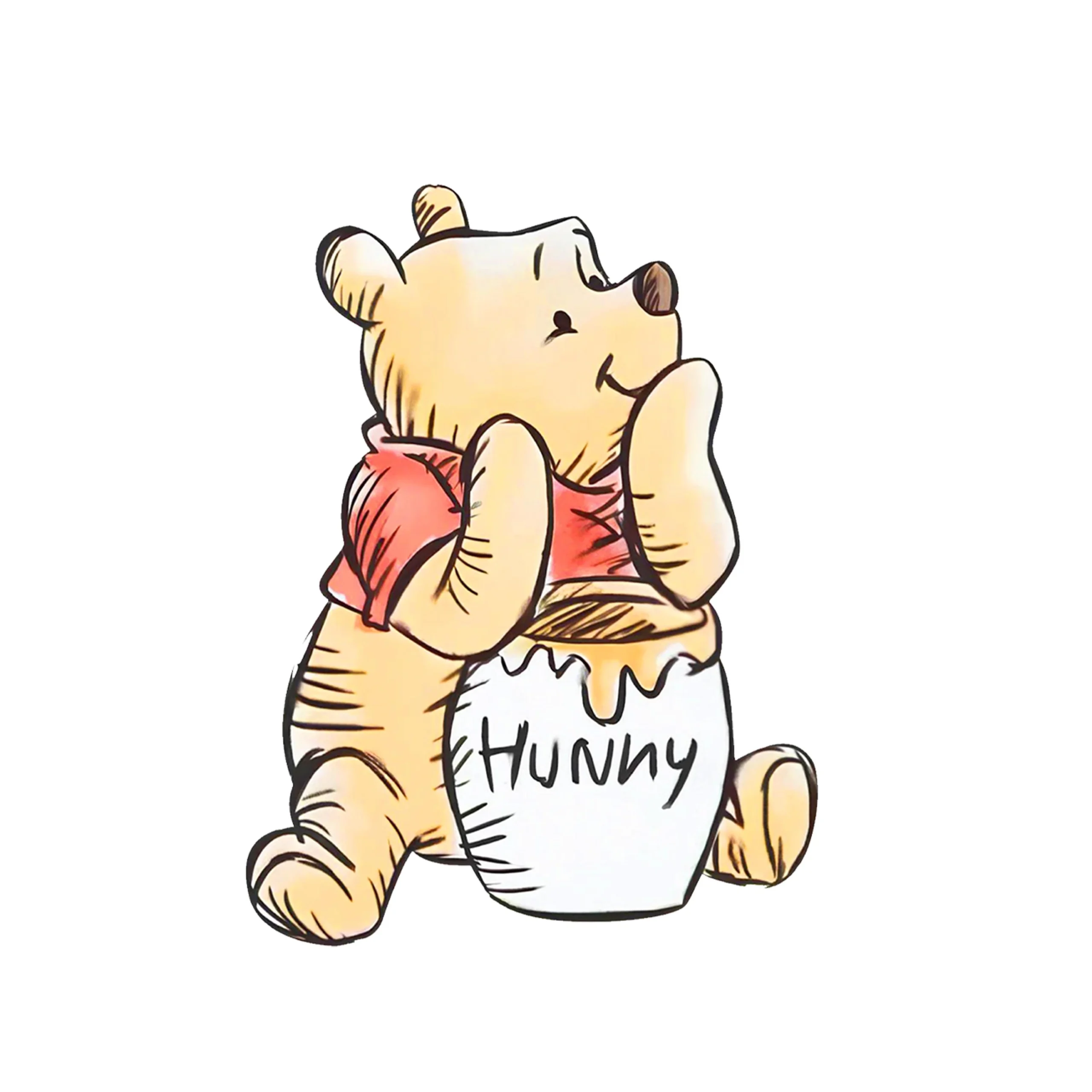 Classic Pooh Bear PNG Clipart Bundle Honey Jar Design 5 Files Instant Download Etsy