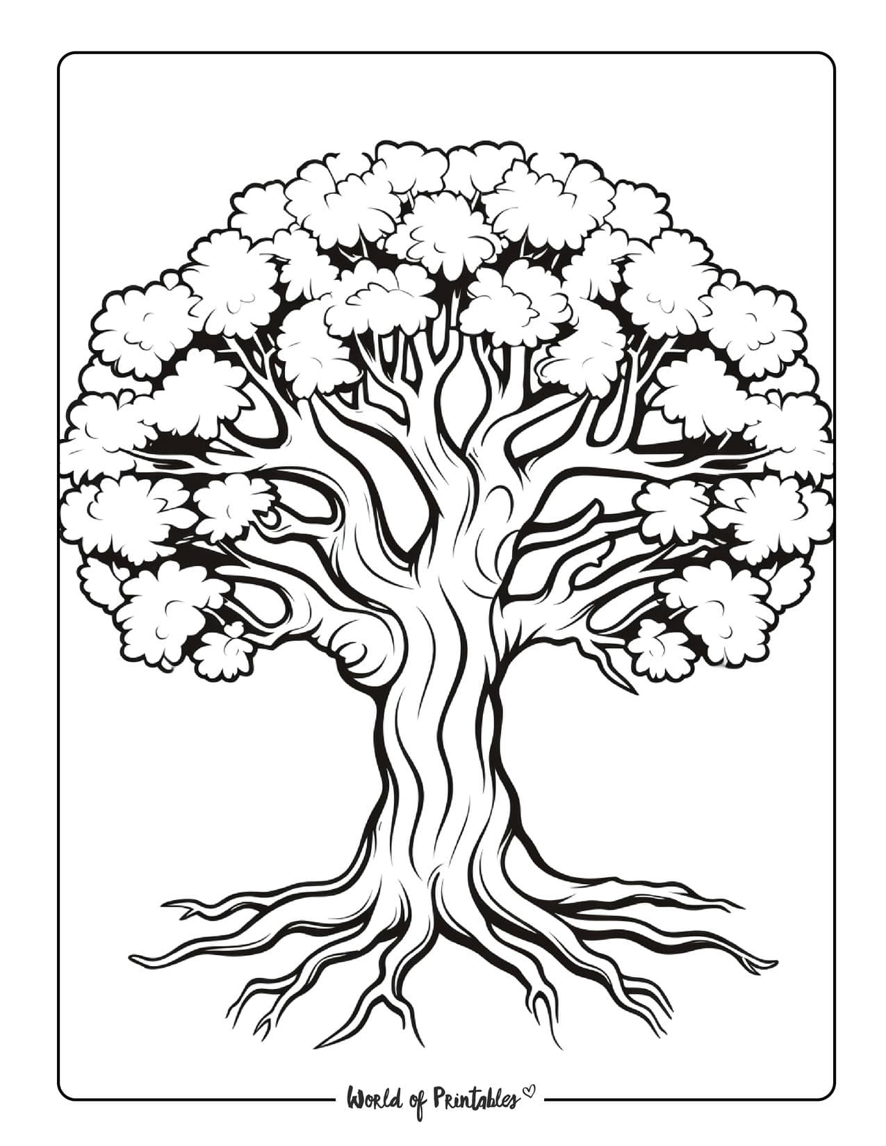 coloring pages of trees