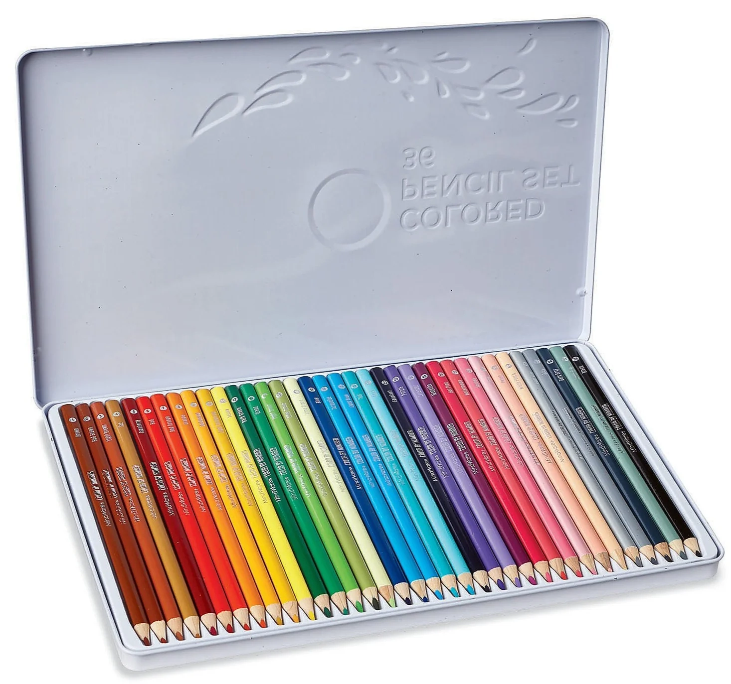 Color By Number Colored Pencils In A Tin Set Of 36 Hobby Express Inc 