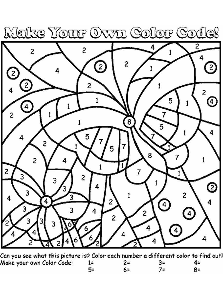 Color By Number Coloring Pages