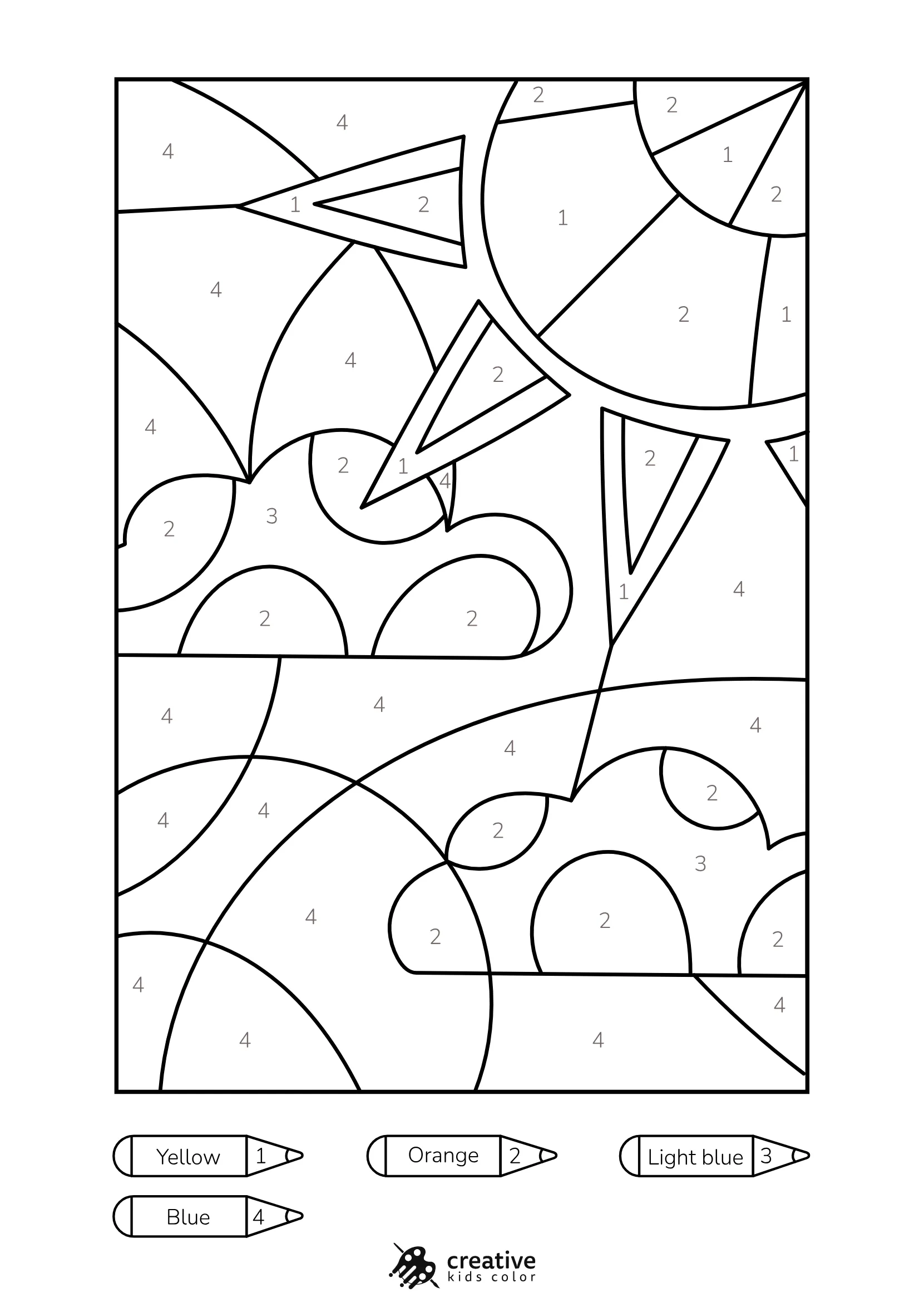 Color By Number Coloring Pages 50 Free PDF Printables 