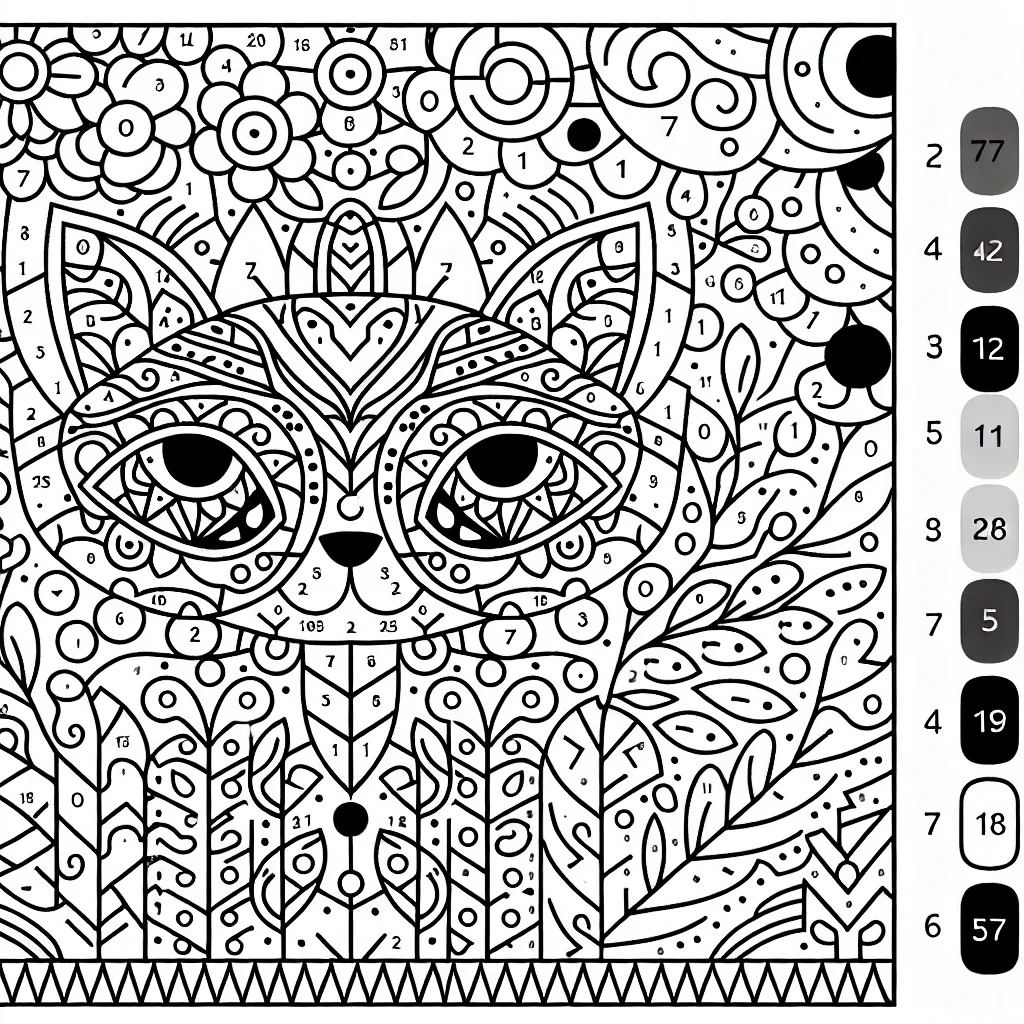 Color By Number Coloring Pages Custom Paint By Numbers