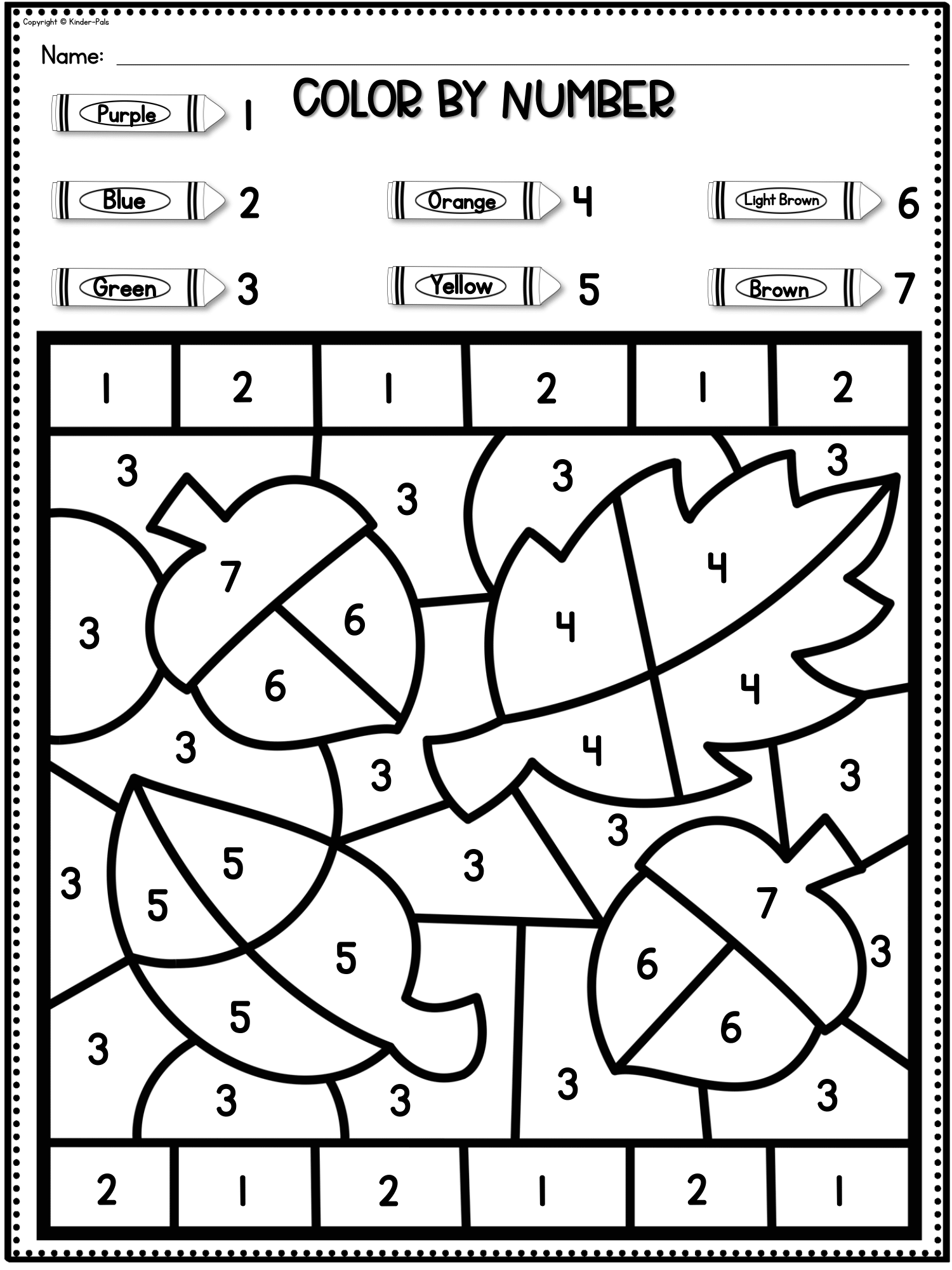 Color By Number Fall Coloring Pages Numbers 1 10 Recognition Morning Work Made By Teachers Color By Number Fall Coloring Pages Numbers 1 10 Recognition Morning Work Made By Teachers
