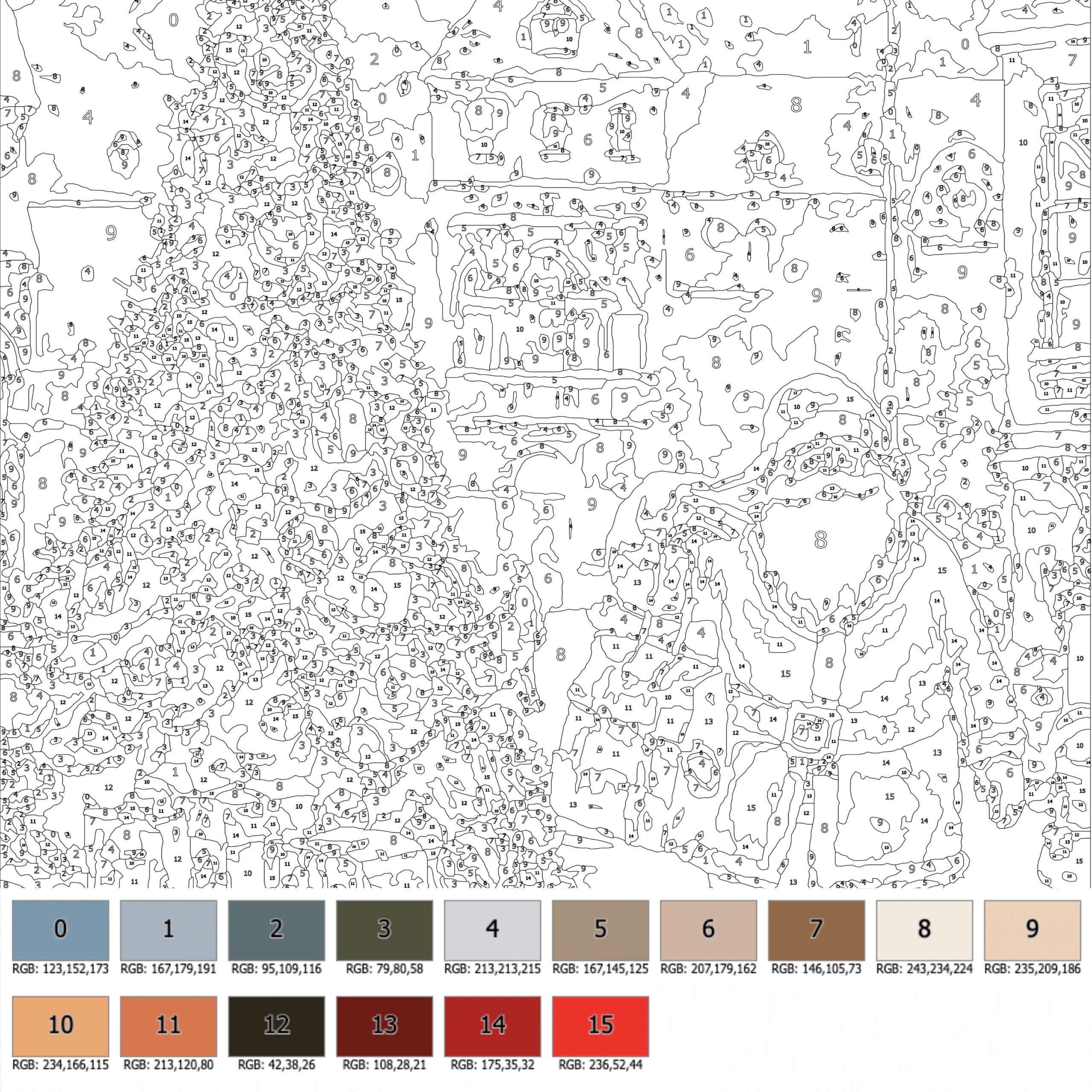 Color By Number For Adult paint By Number Printable christmas Santa Claus Coloring Page instant Download advanced Book 1398 Etsy