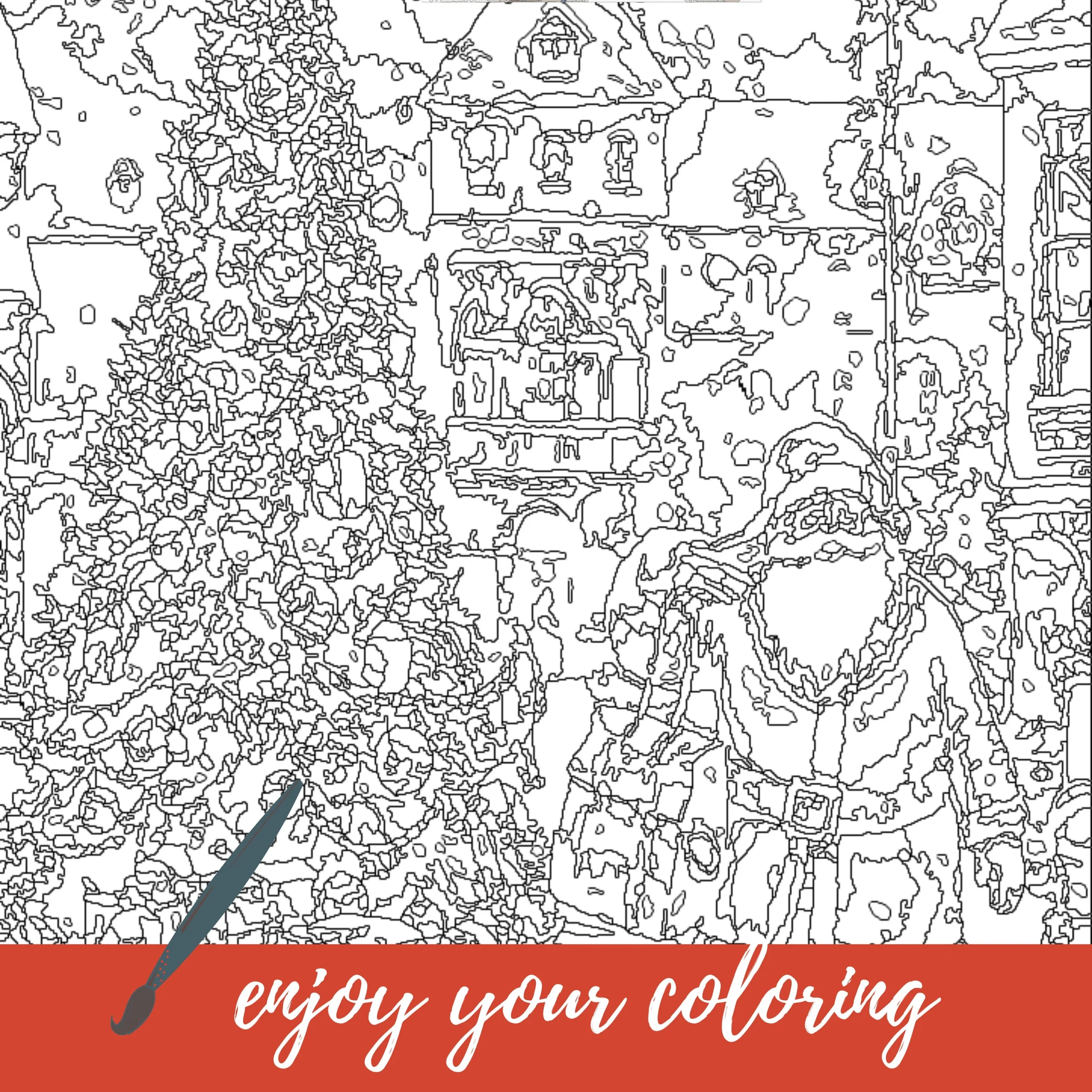 Color By Number For Adult paint By Number Printable christmas Santa Claus Coloring Page instant Download advanced Book 1398 Etsy