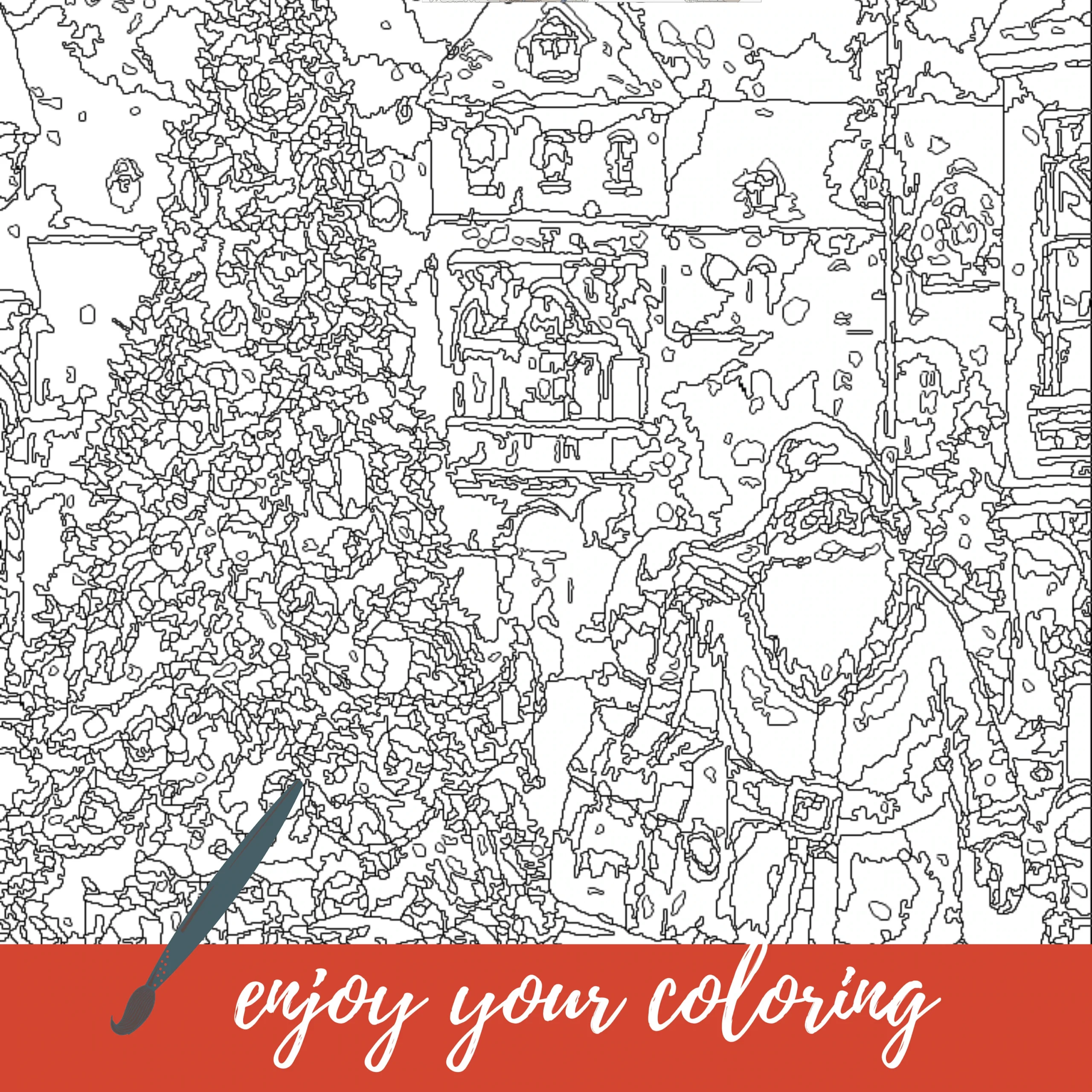 Color By Number For Adult paint By Number Printable christmas Santa Claus Coloring Page instant Download advanced Book 1398 Etsy