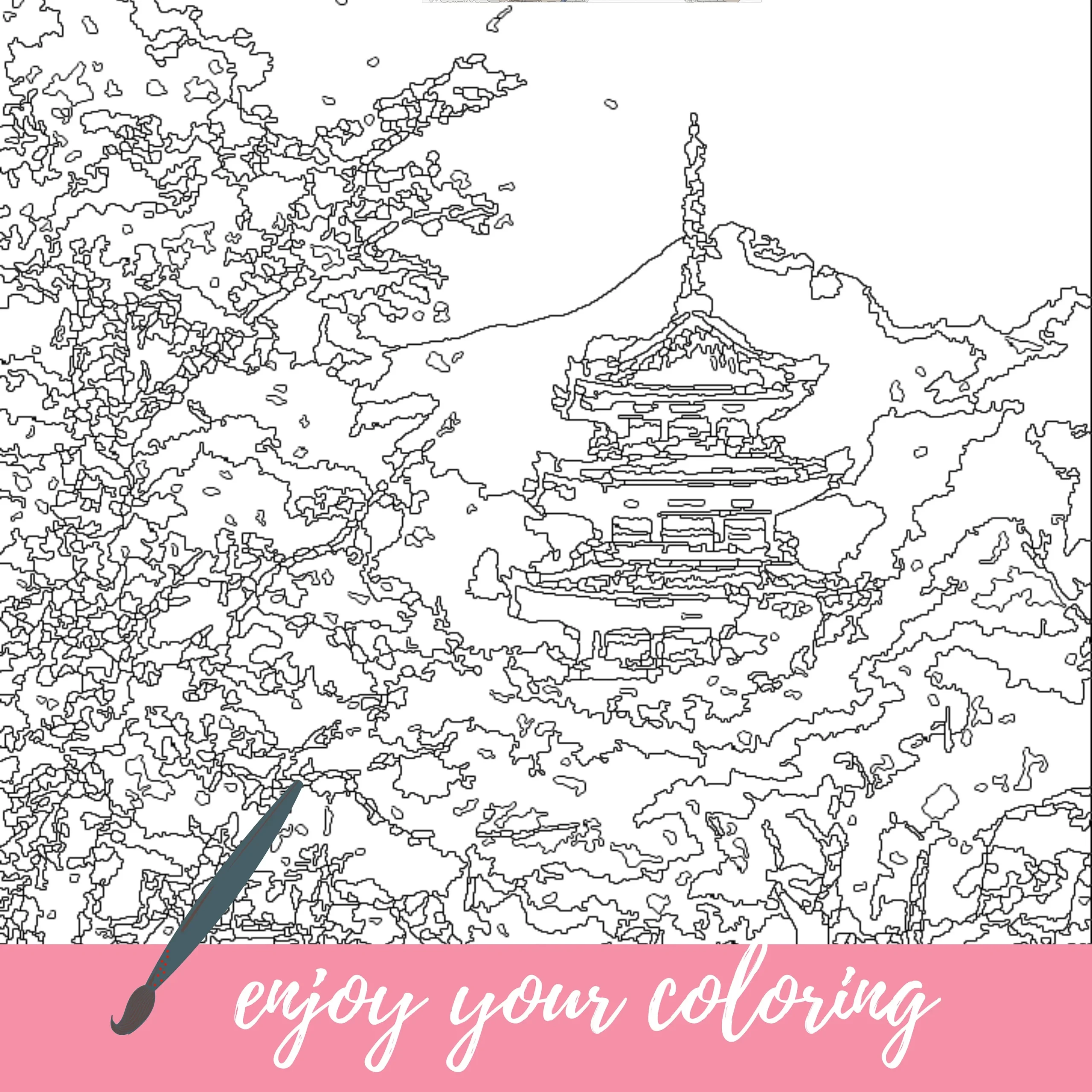 Color By Number For Adult Paint By Number Printable Japanese Landscape Coloring Pages sheets Digital Download advanced Detailed Book 1034 Etsy Israel Color By Number For Adult Paint By Number Printable Japanese Landscape Coloring Pages sheets Digital Download advanced Detailed Book 1034 Etsy Israel