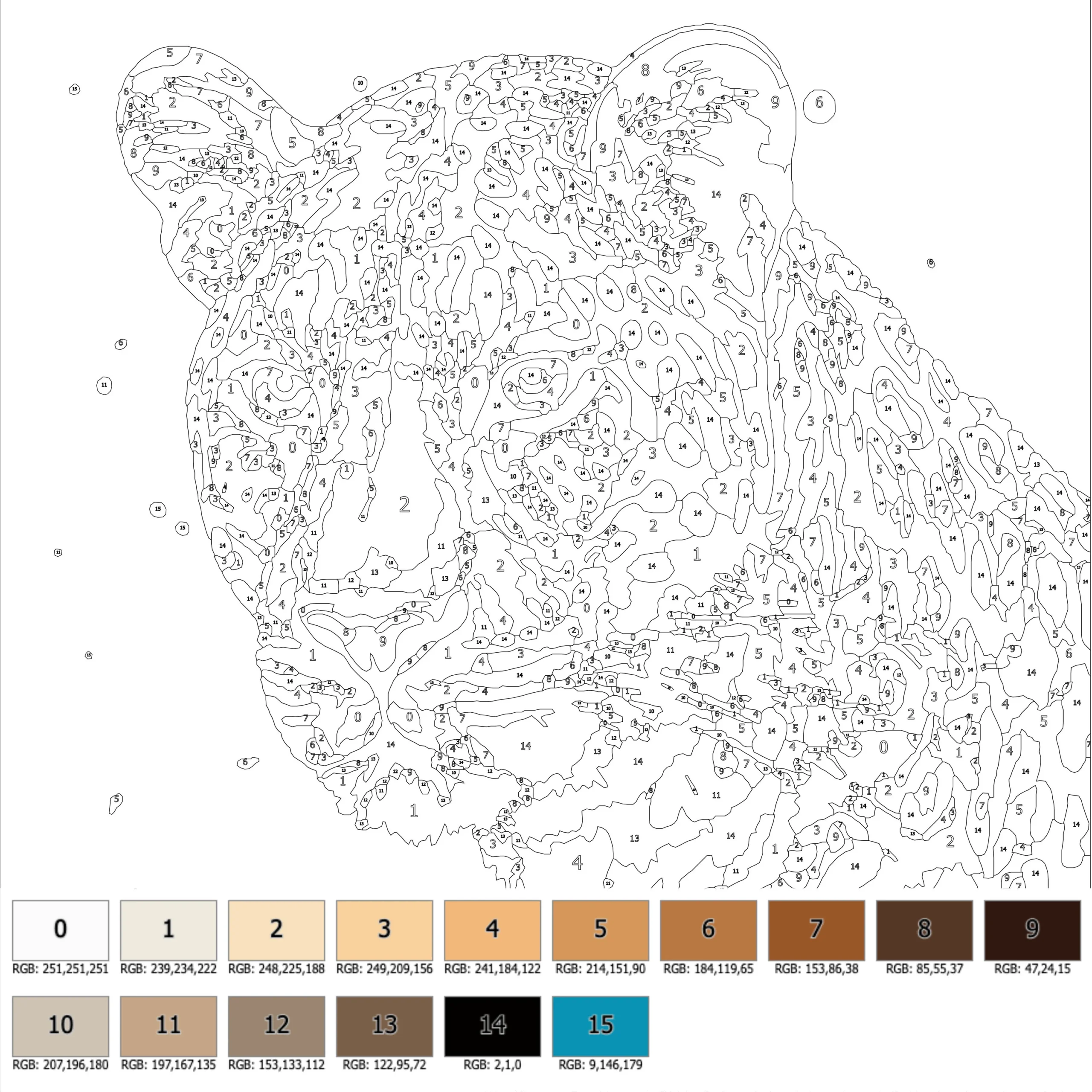 Color By Number For Adult Paint By Number Printable wild Animal Coloring Pages sheets Digital Download advanced Detailed Book 350 Etsy Color By Number For Adult Paint By Number Printable wild Animal Coloring Pages sheets Digital Download advanced Detailed Book 350 Etsy