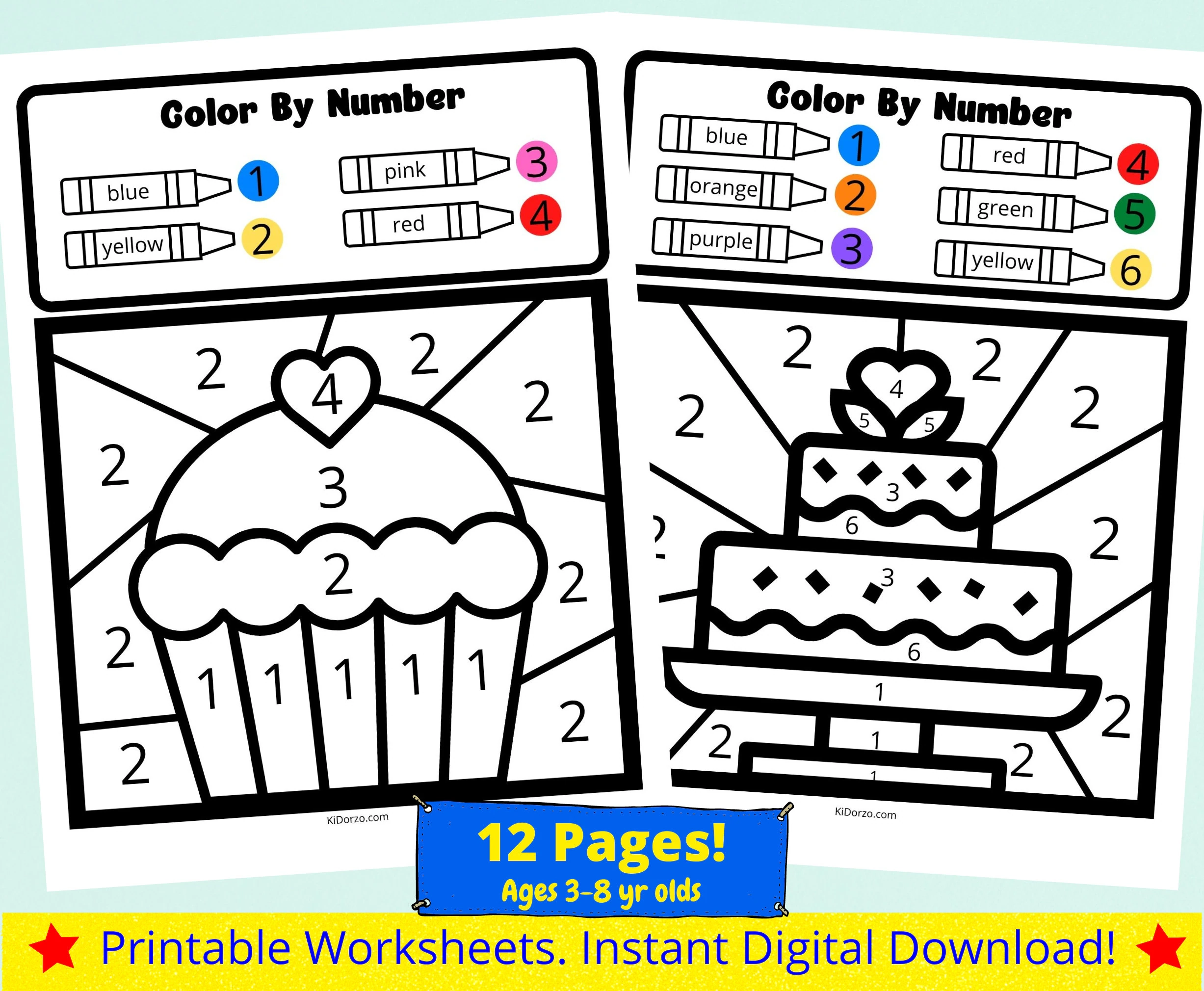 food coloring by number