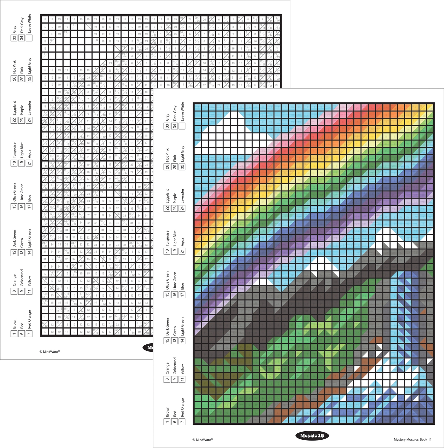 mystery mosaics color by number