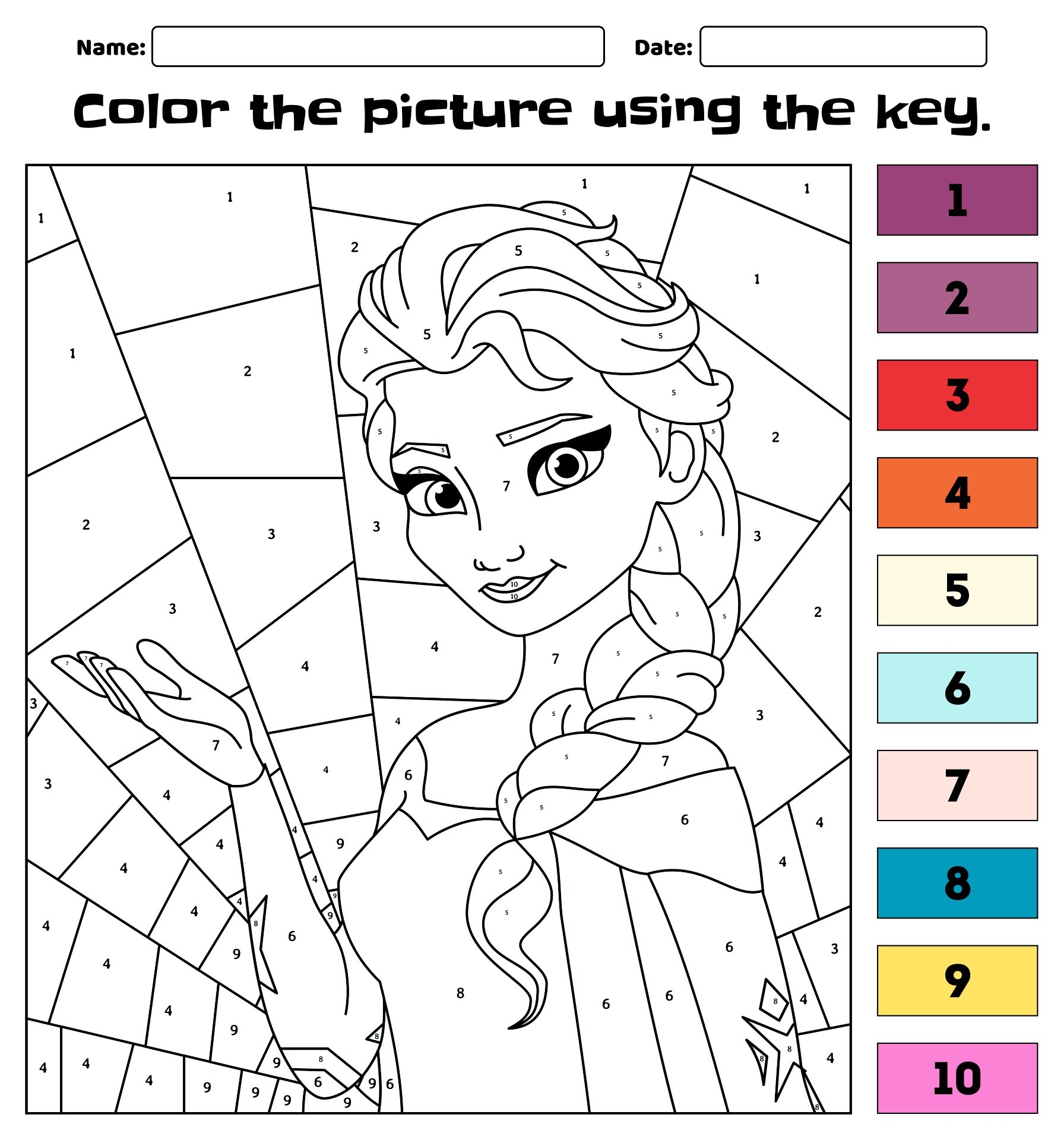 Color By Number Pages 10 Free PDF Printables Printablee Color By Number Pages 10 Free PDF Printables Printablee