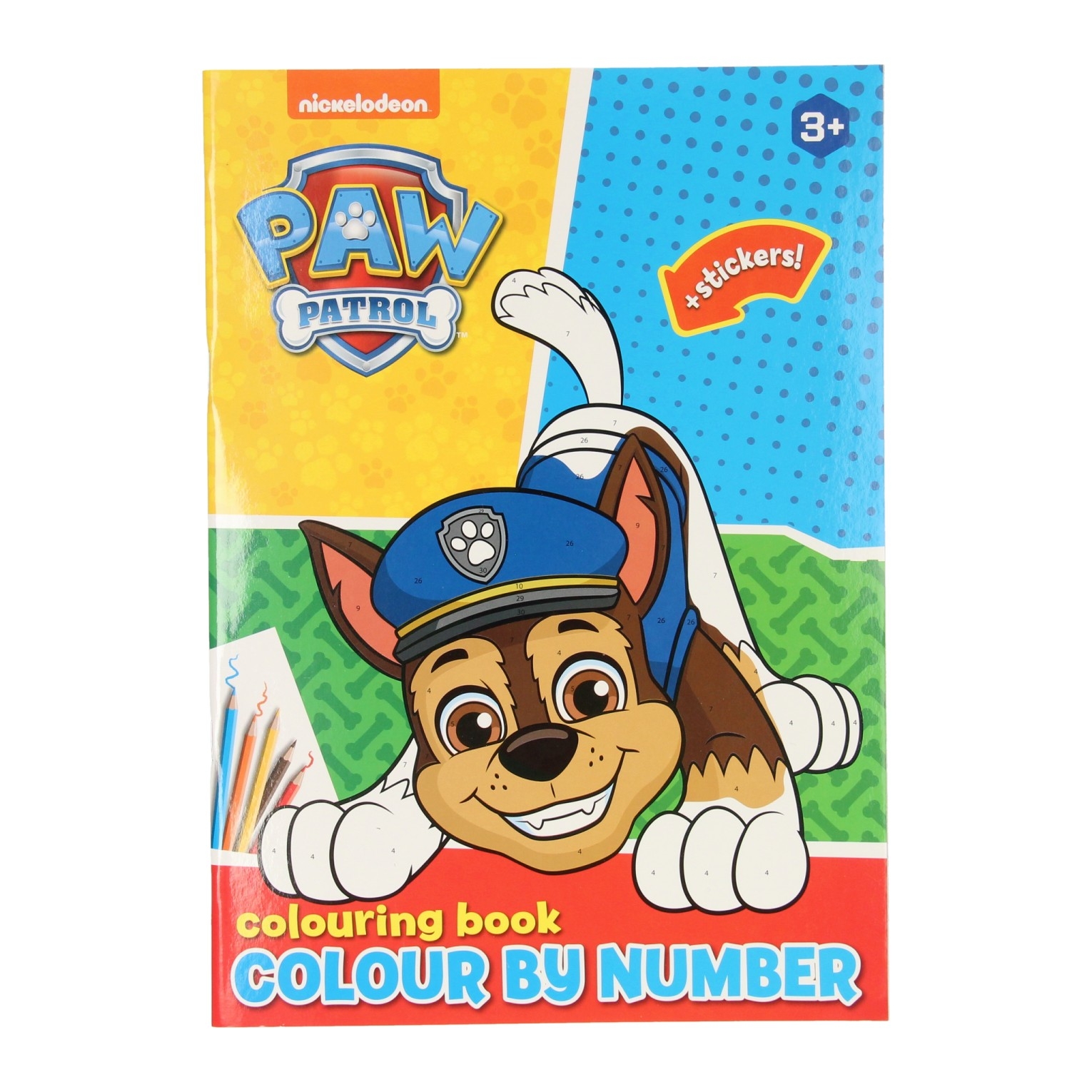 paw patrol color by number