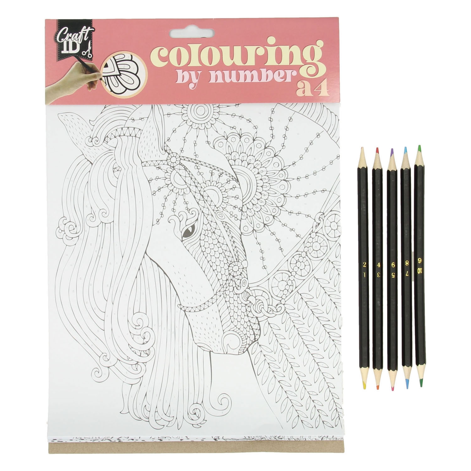 Color By Number With 5 Colored Pencils Thimble Toys Color By Number With 5 Colored Pencils Thimble Toys