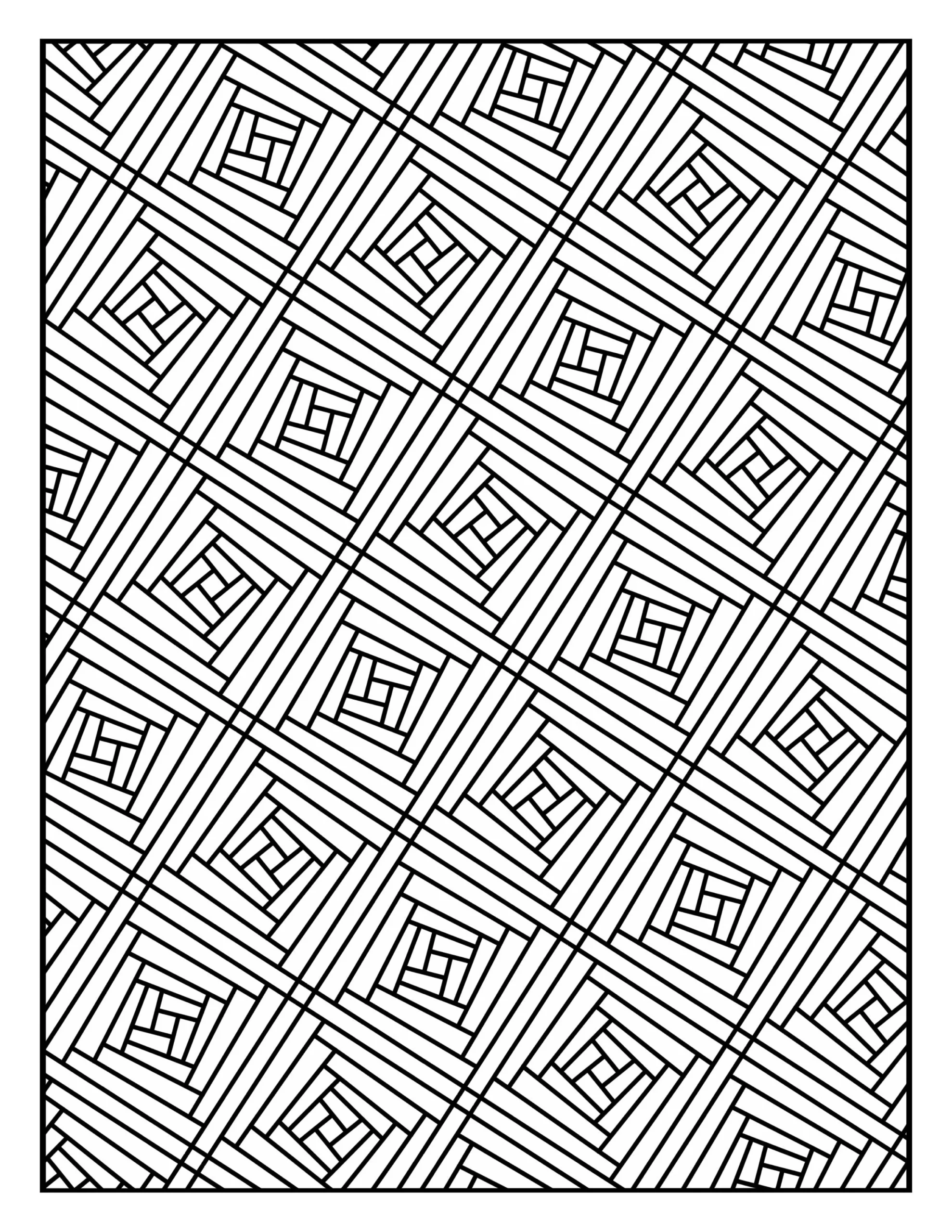 geometric design coloring pages