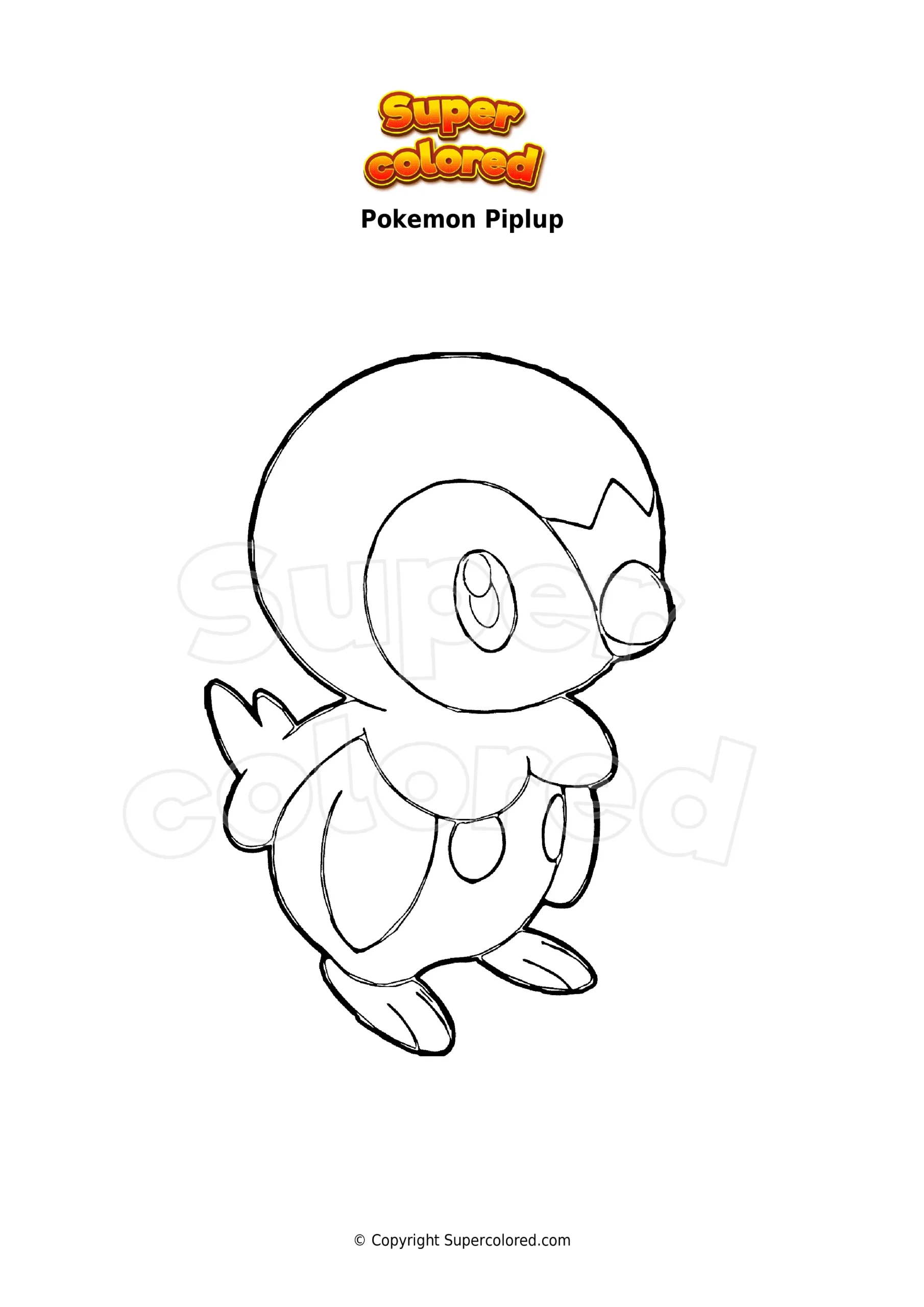 pokemon piplup coloring pages